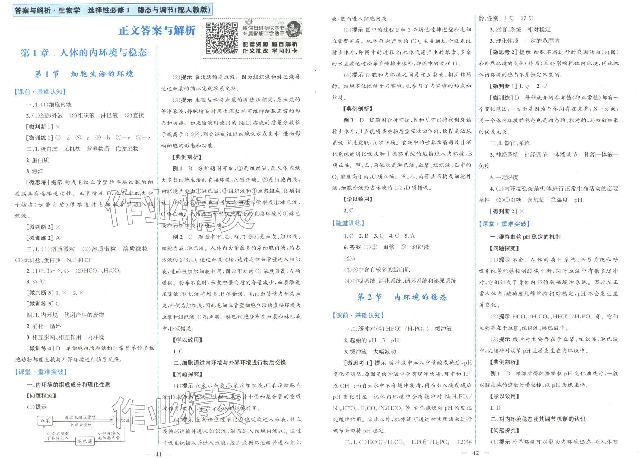 2025年南方新課堂金牌學(xué)案高中生物選擇性必修第一冊人教版&nbsp;第1頁