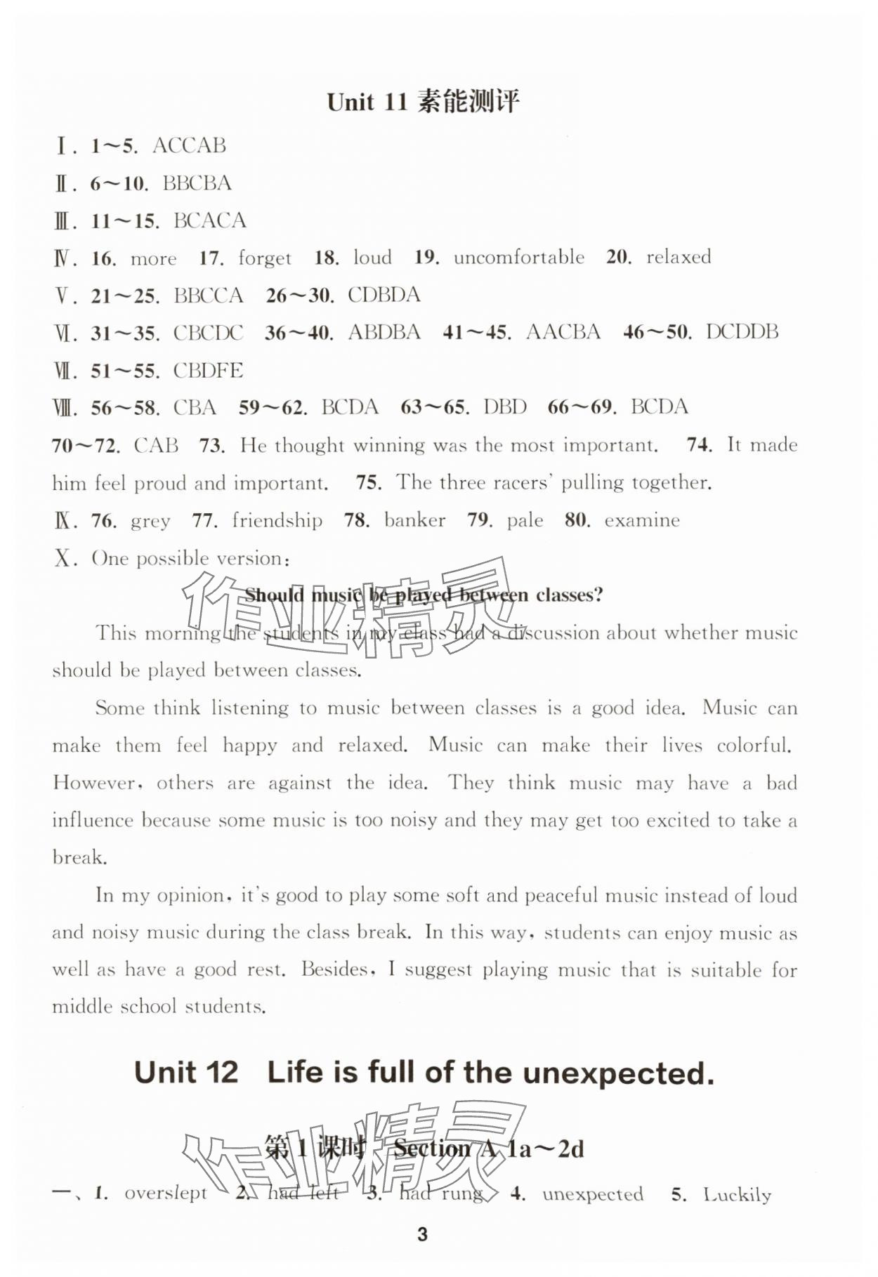 2025年通城学典课时作业本九年级英语下册人教版安徽专版 第3页