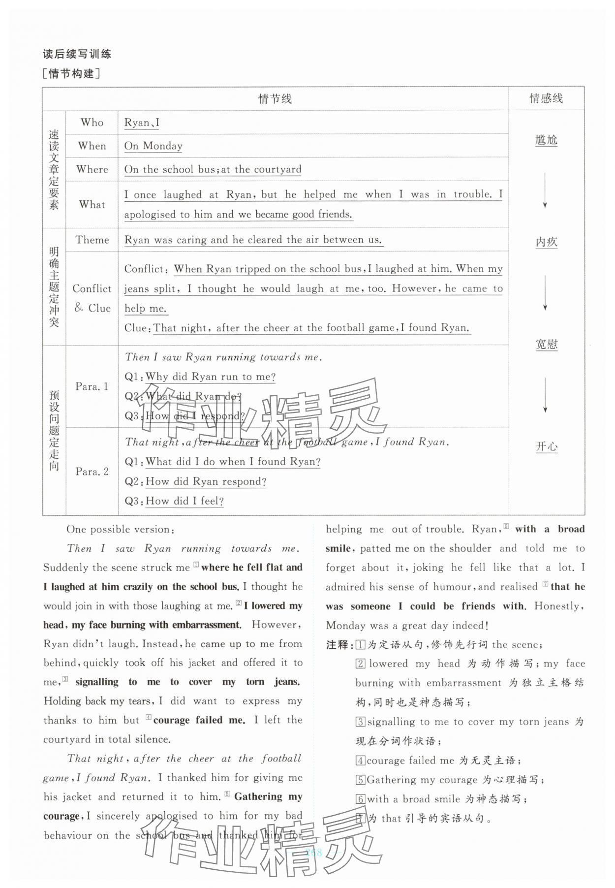 2024年優(yōu)佳學(xué)案高中英語必修第一冊人教版 參考答案第6頁