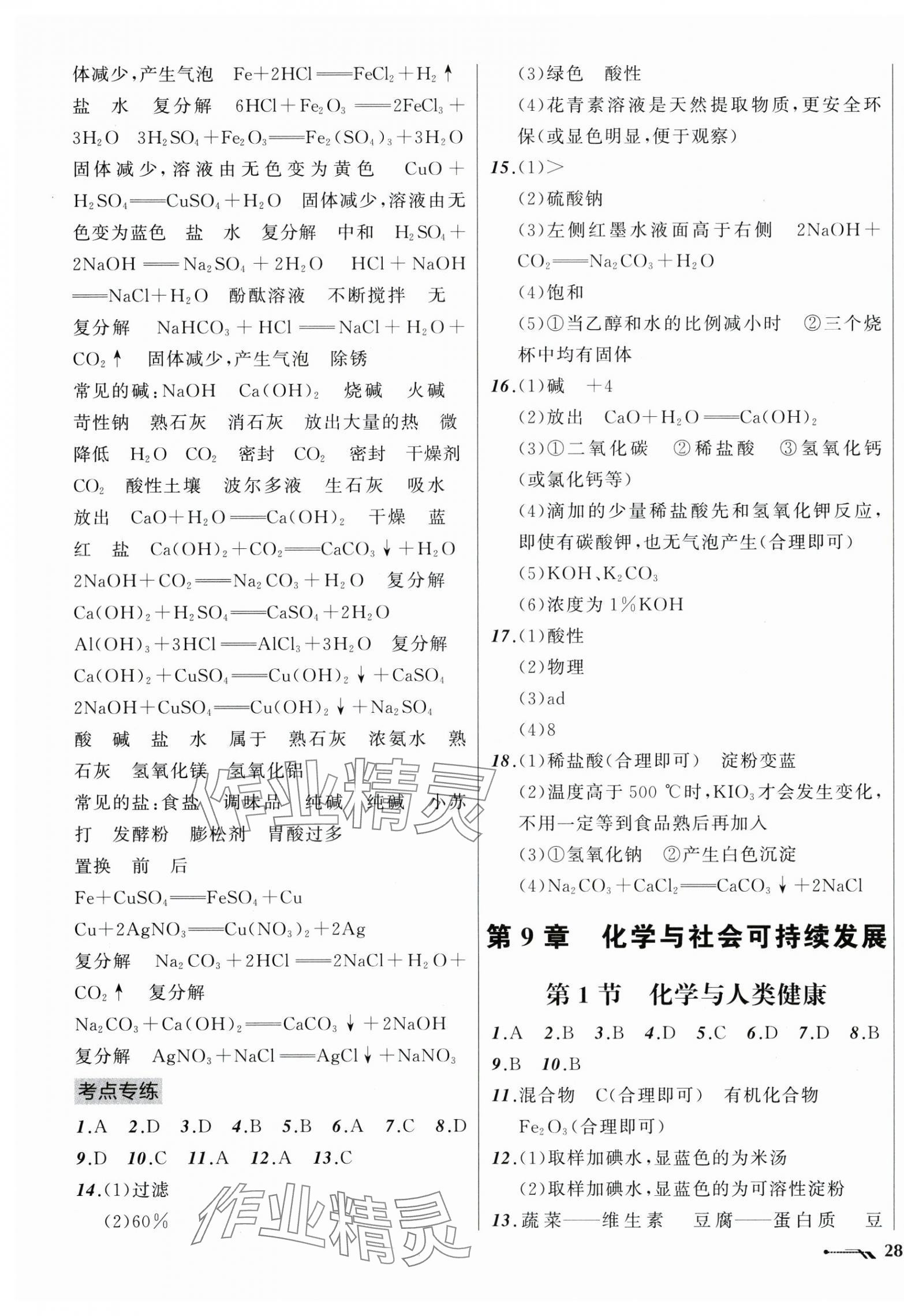 2025年新課程新教材導航學九年級化學下冊滬教版 第7頁