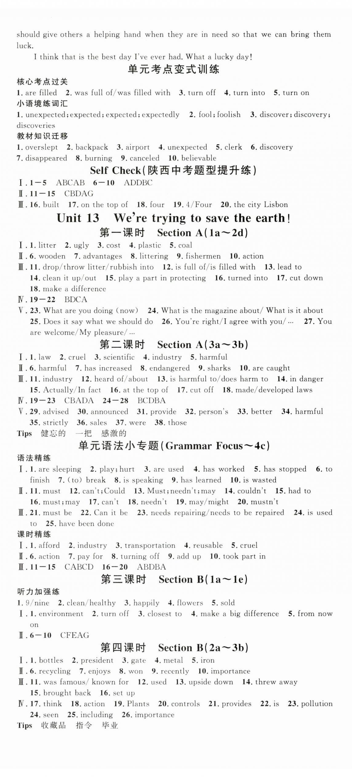 2025年名校课堂九年级英语下册人教版陕西专版 第5页