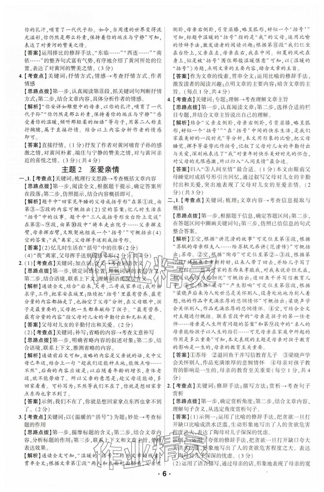 2025年領(lǐng)揚(yáng)閱讀現(xiàn)代文技能訓(xùn)練七年級(jí)語文 第5頁