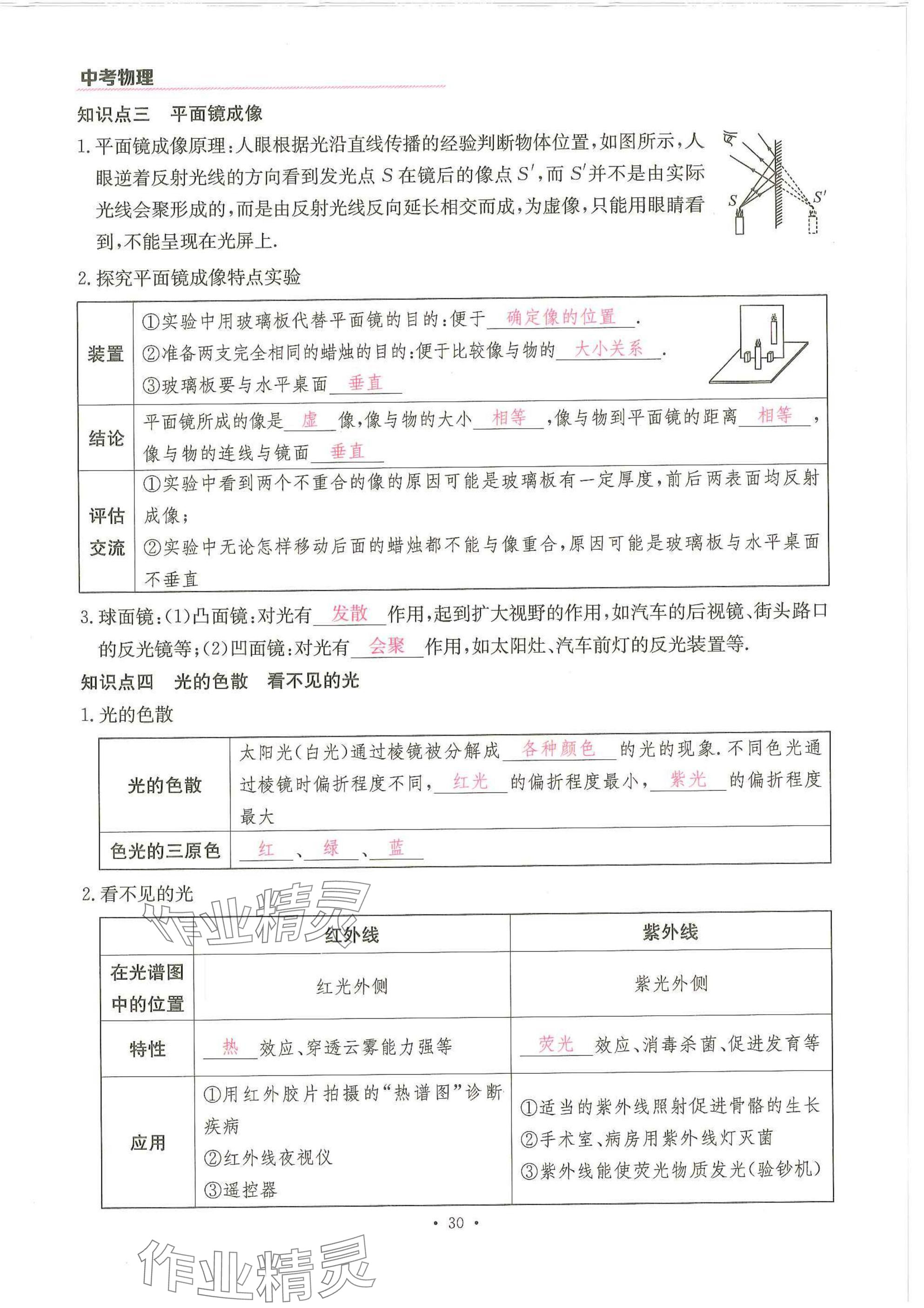 2025年一品中考物理武漢專版 參考答案第30頁