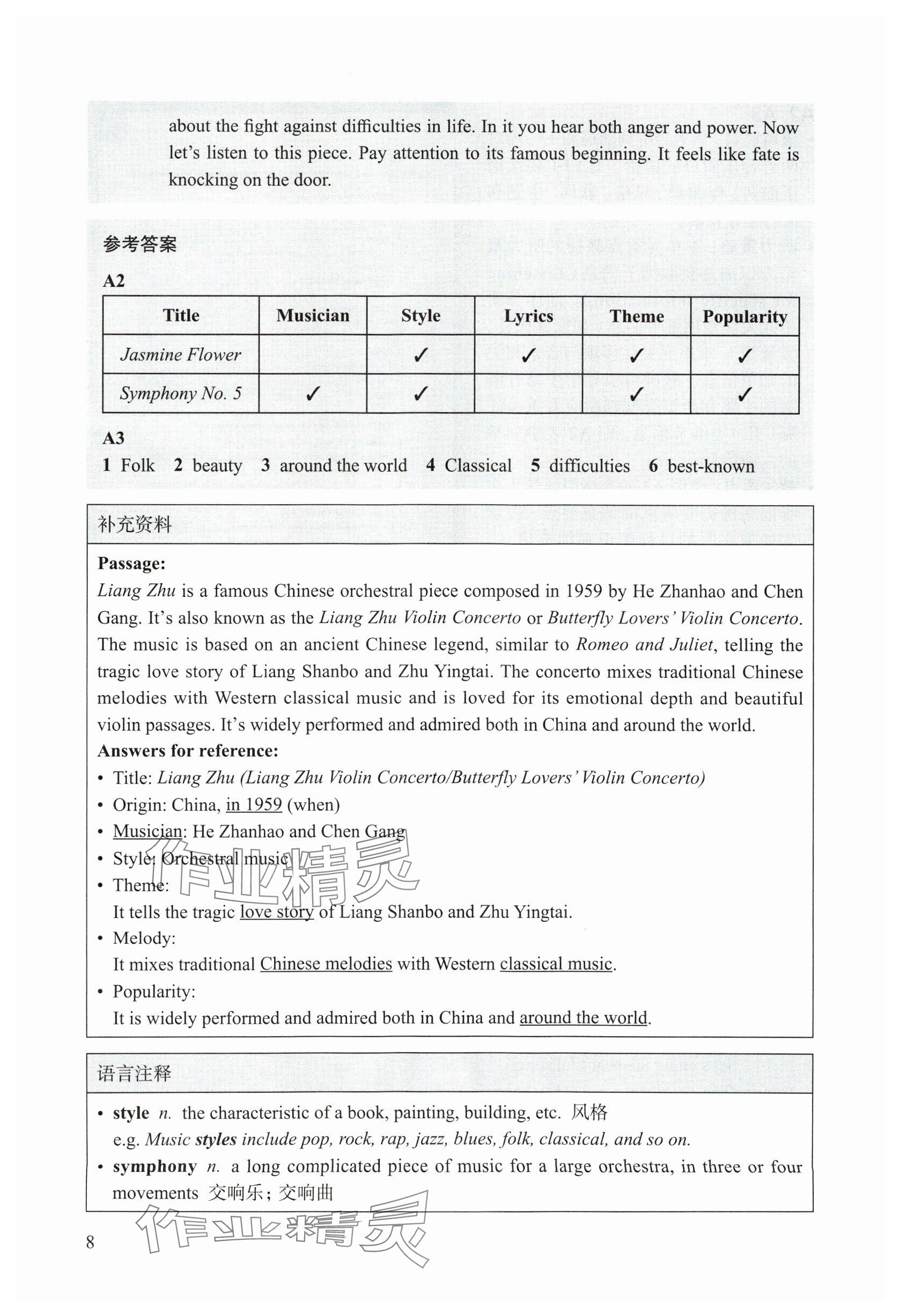 2025年教材課本七年級英語下冊滬教版五四制 參考答案第10頁