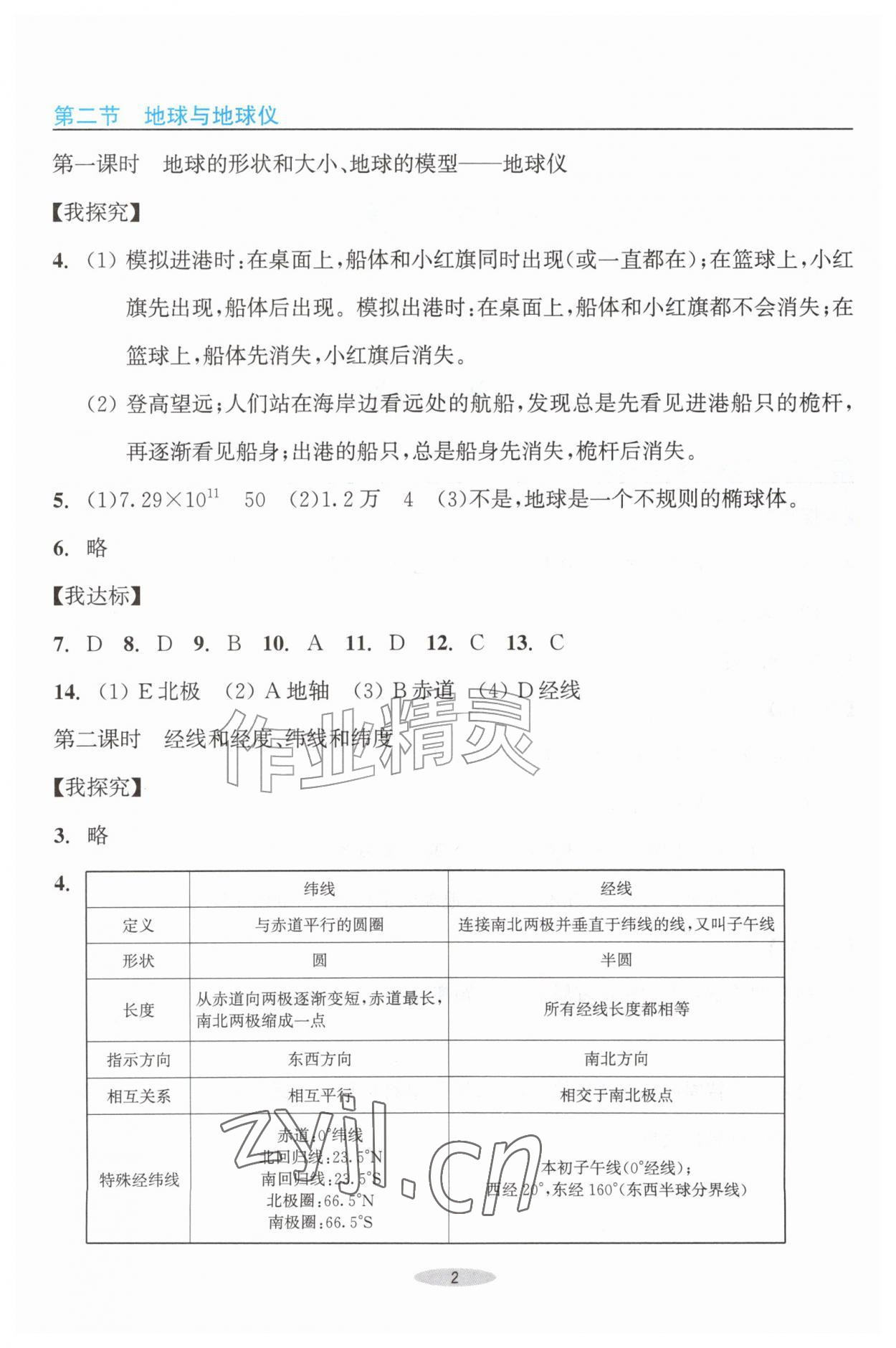 2026年预学与导学七年级地理上册人教版&nbsp;第2页