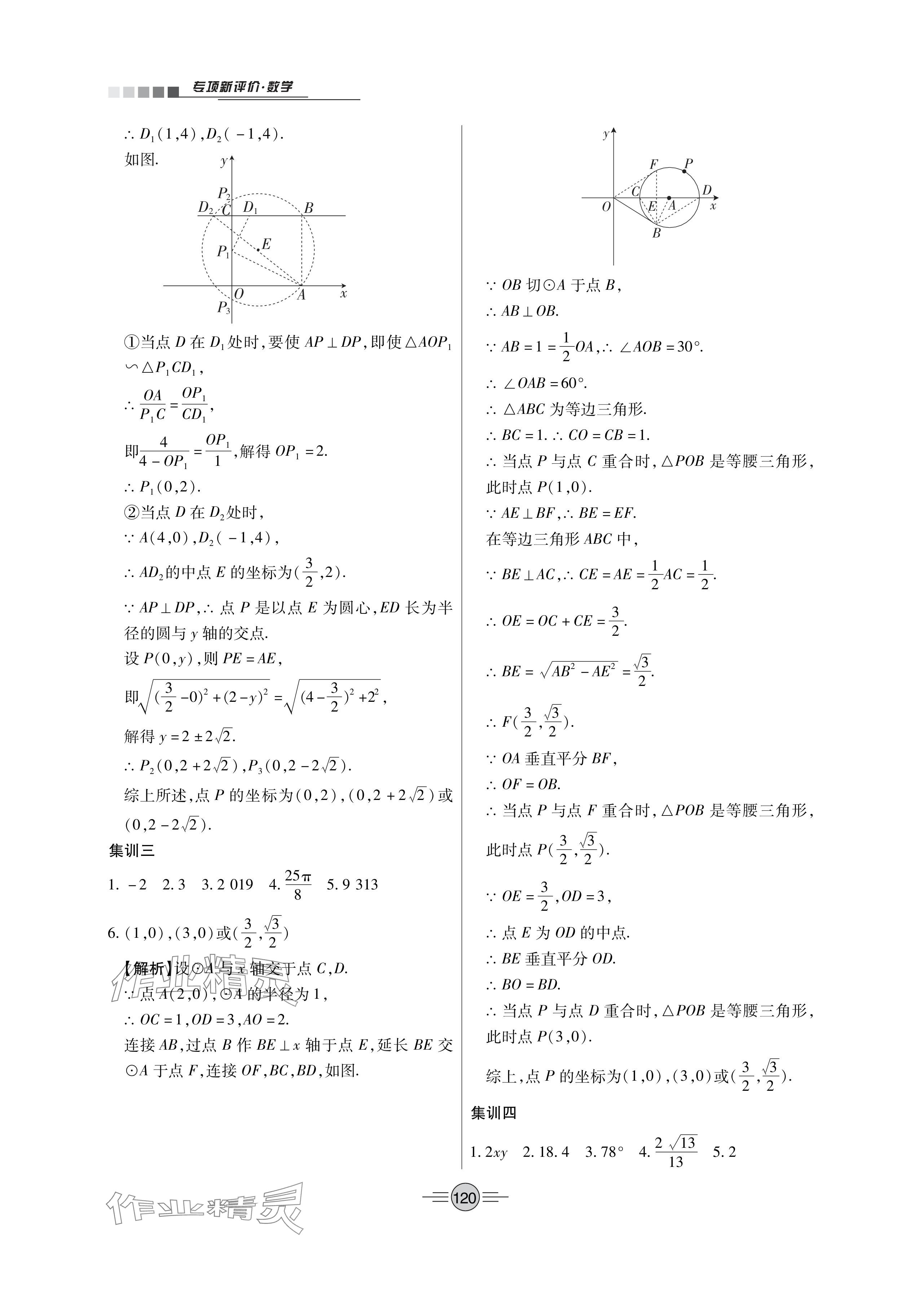 2024年專項(xiàng)新評(píng)價(jià)中考二輪數(shù)學(xué)江西專版 參考答案第4頁