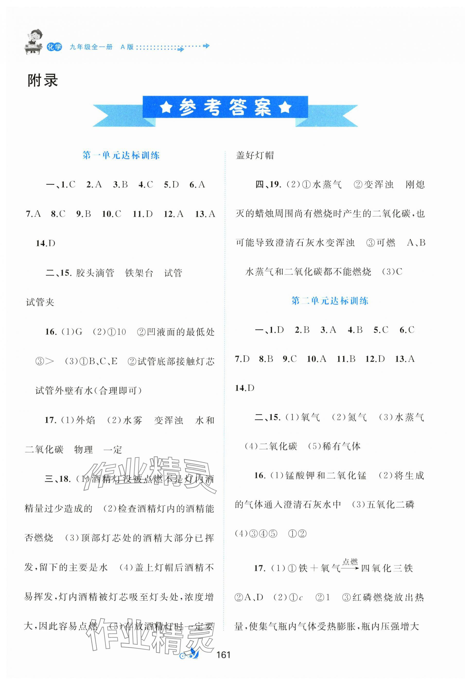 2024年新课程学习与测评单元双测九年级化学全一册A版 第1页