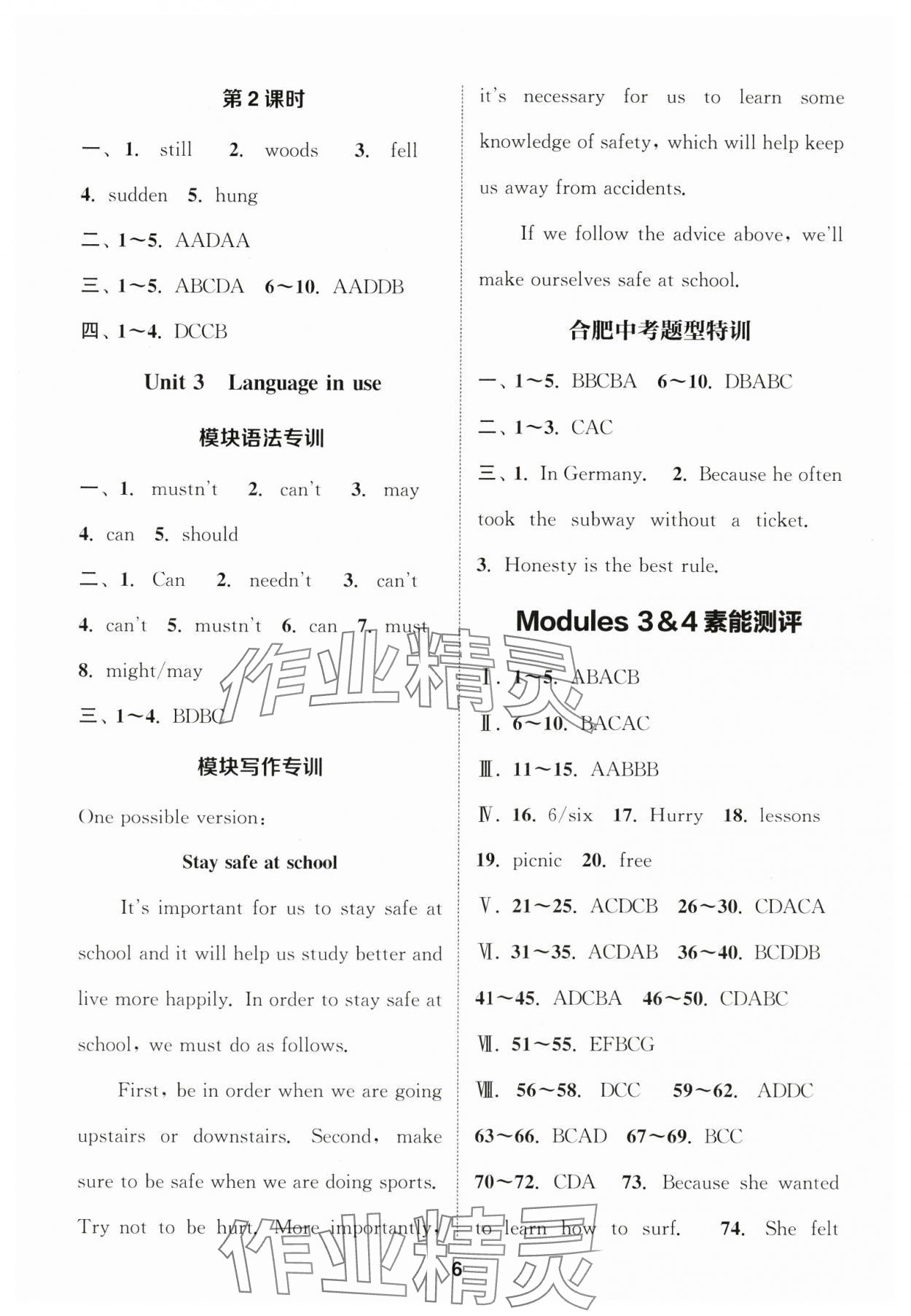 2025年通成学典课时作业本九年级英语下册外研版合肥专版 第6页