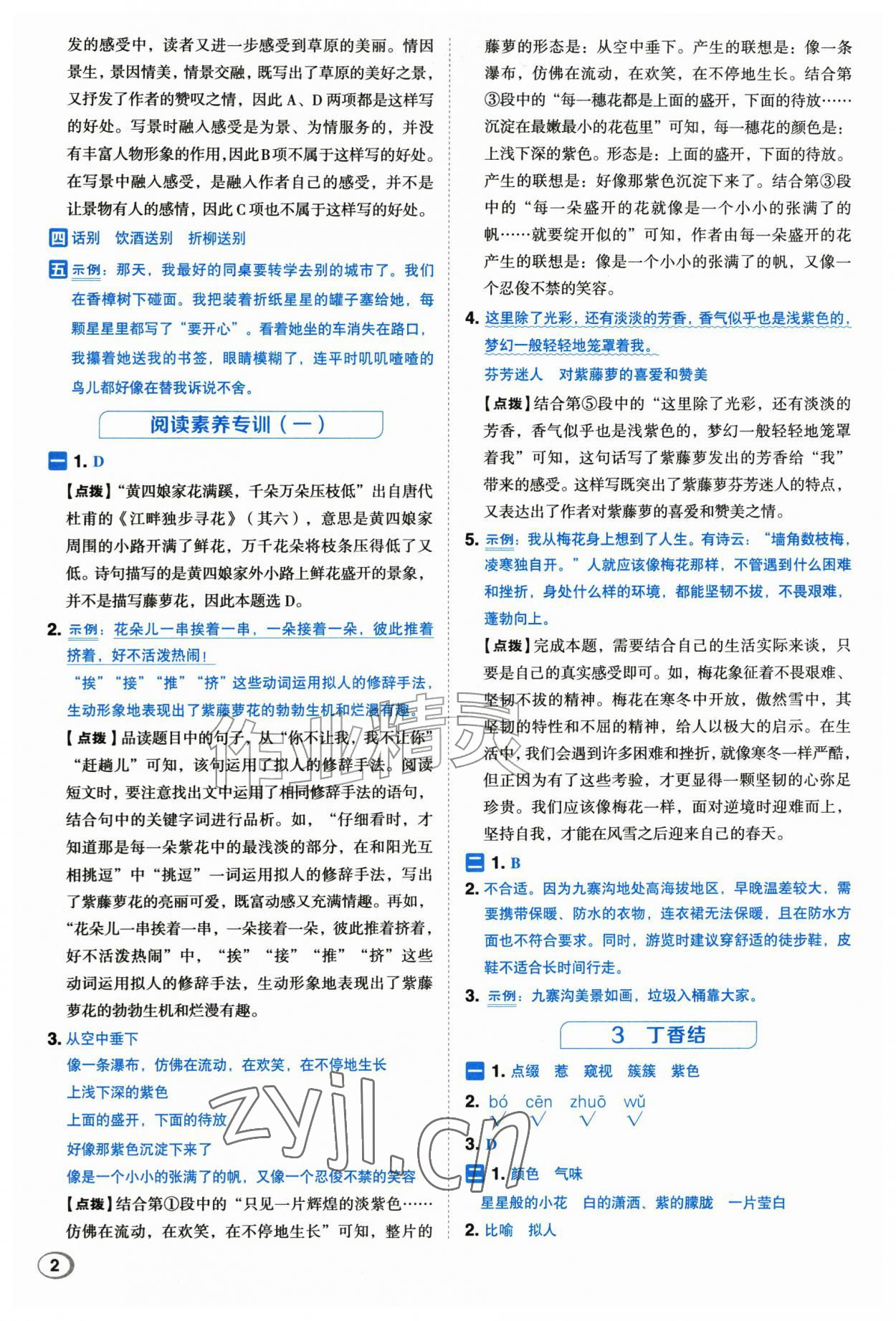 2026年综合应用创新题典中点六年级语文上册人教版江苏专版&nbsp;第2页