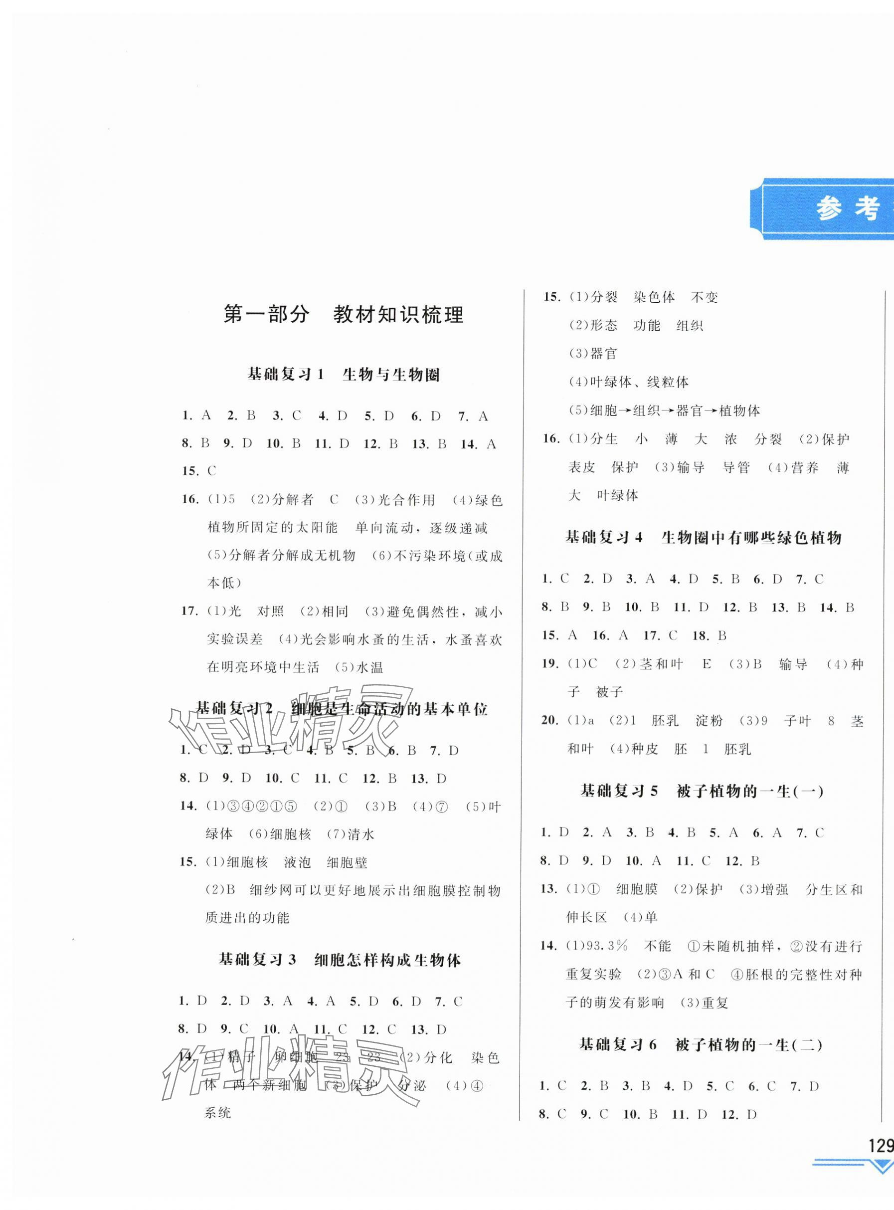 2025年競贏高效備考中考復習與研究生物吉林專版 第1頁