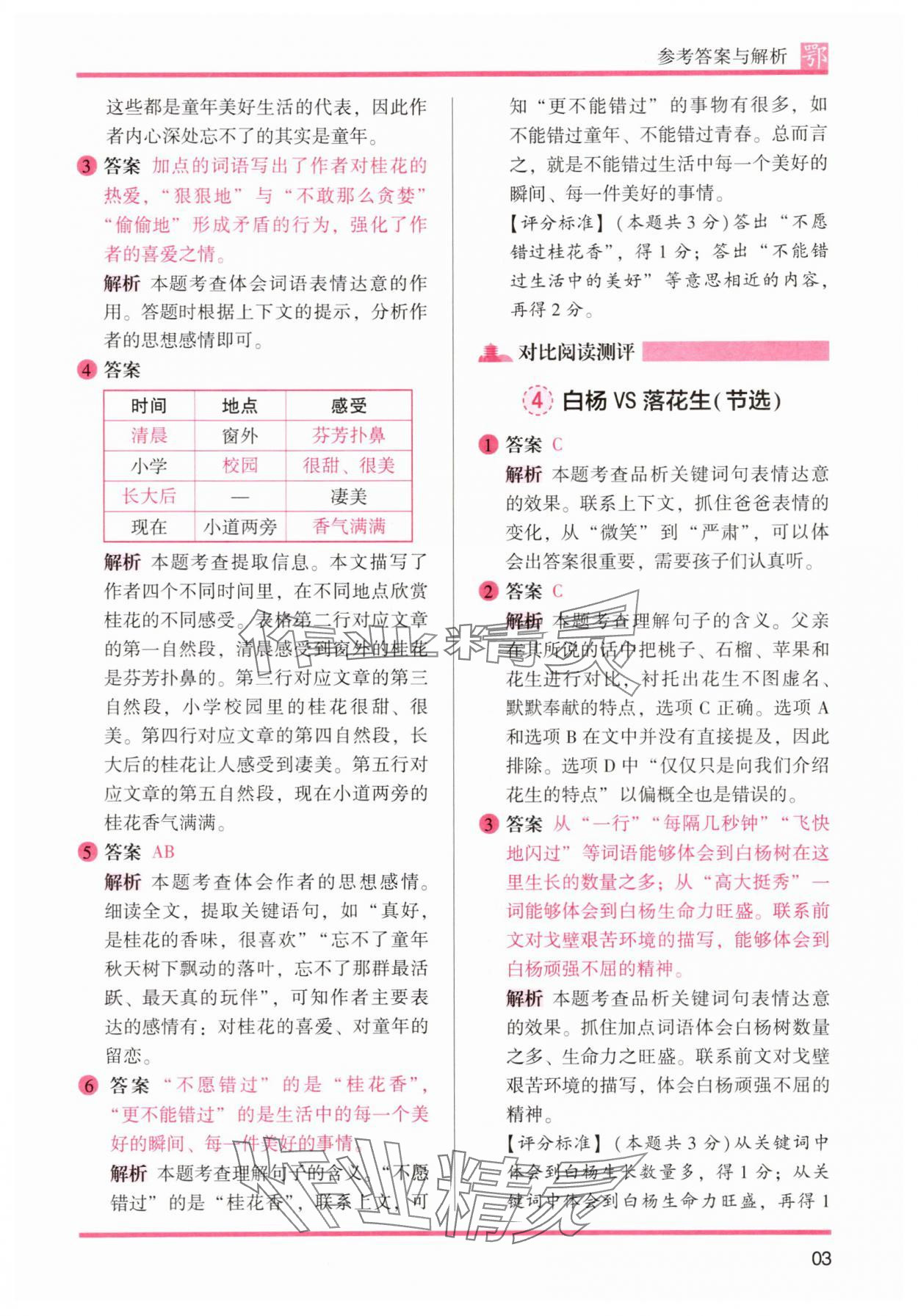 2025年木頭馬閱讀力測評五年級語文全一冊人教版A版武漢專版 第3頁