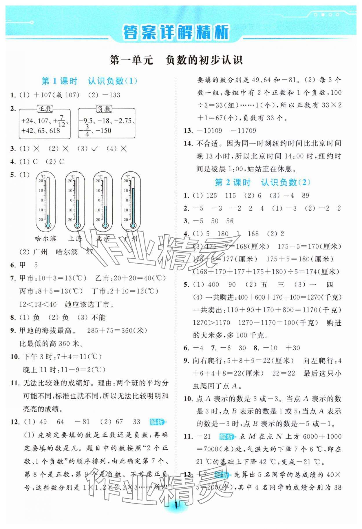 2023年亮點(diǎn)給力全優(yōu)練霸五年級(jí)數(shù)學(xué)上冊(cè)蘇教版 參考答案第1頁(yè)