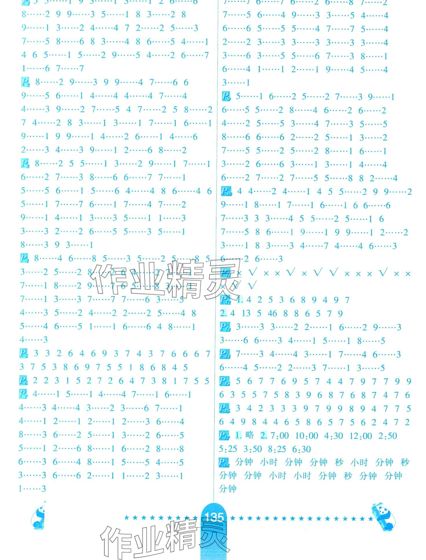 2024年口算題卡河北少年兒童出版社二年級(jí)數(shù)學(xué)下冊(cè)江蘇版 第1頁(yè)