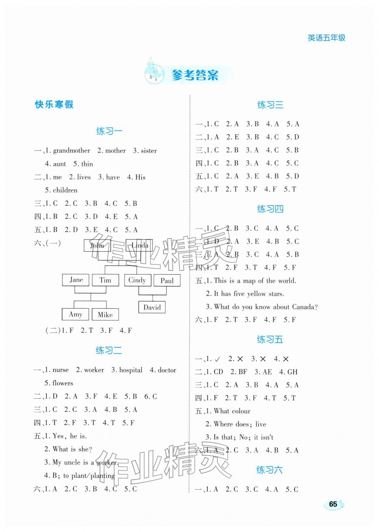 2026年樂(lè)享寒假生活五年級(jí)英語(yǔ)全一冊(cè)冀教版&nbsp;第1頁(yè)