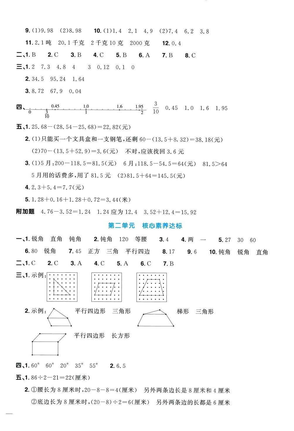 2024年阳光同学一线名师全优好卷四年级数学下册北师大版 第2页