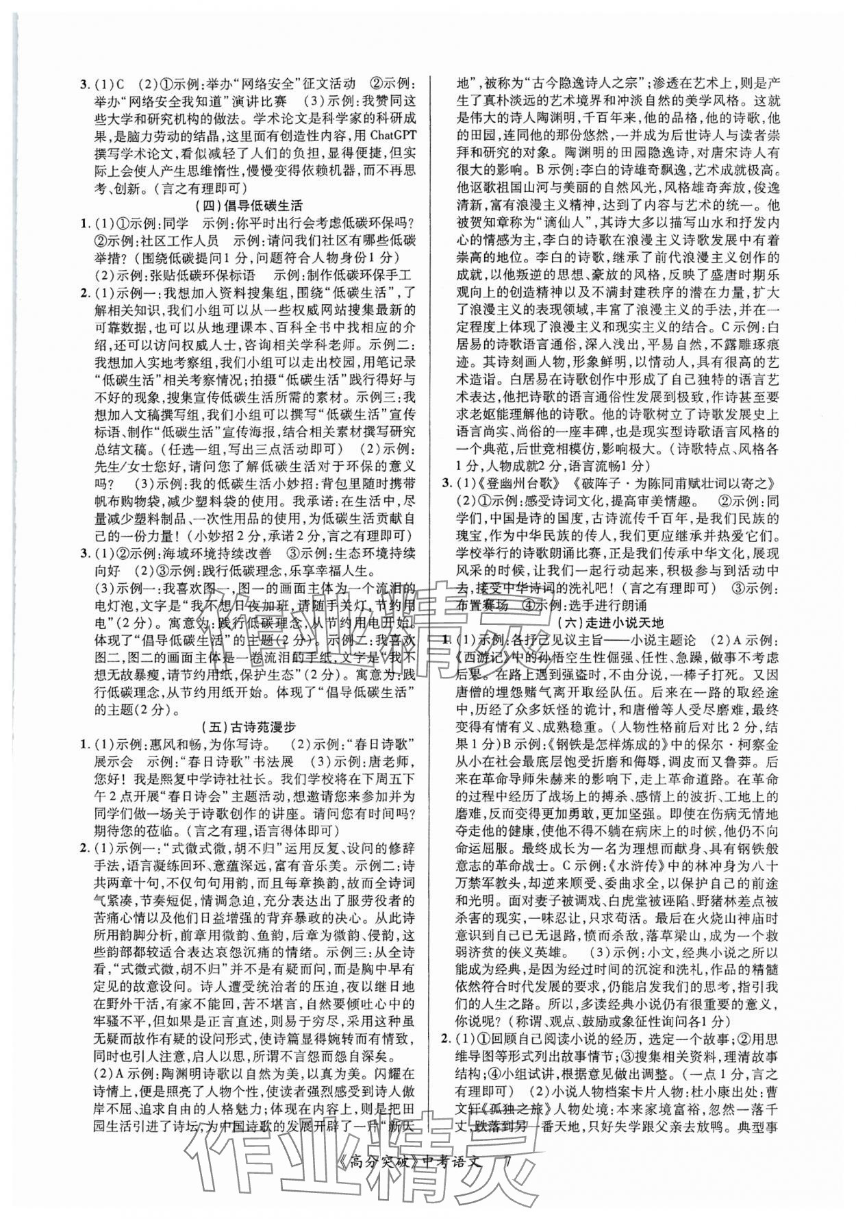 2024年高分突破中考總復(fù)習(xí)方案語(yǔ)文中考重慶專版 第7頁(yè)