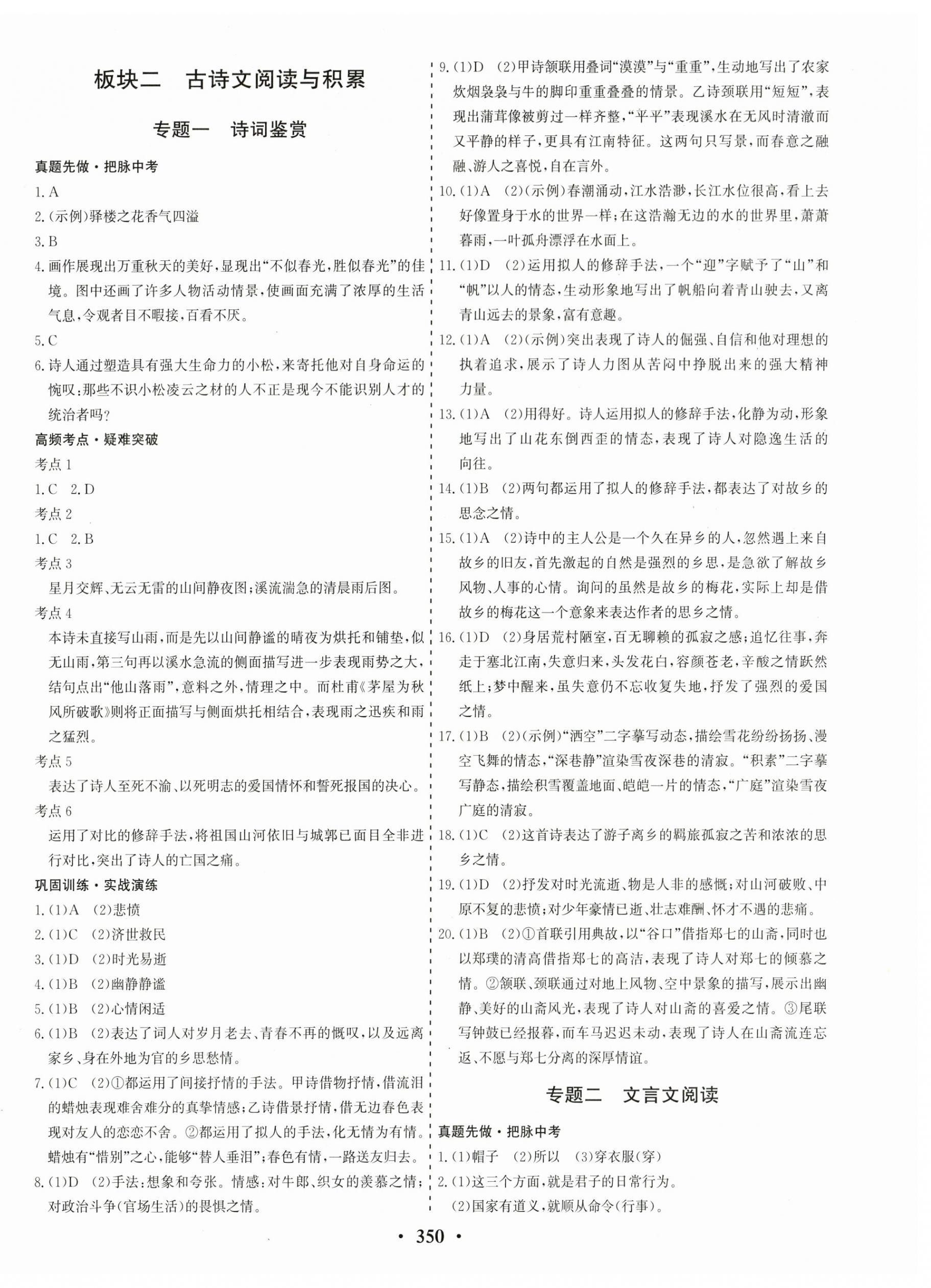 2024年优化探究中考总复习语文江西专版 第2页