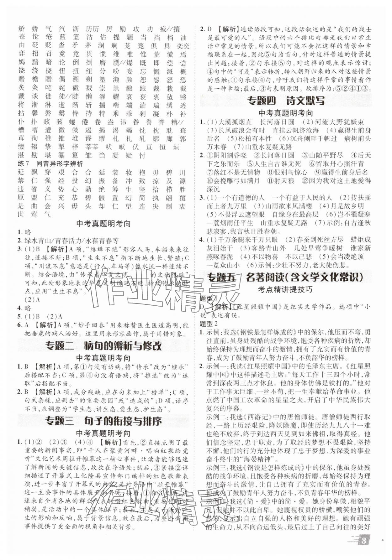 2025年卓文書業(yè)加速度語(yǔ)文青海專版 參考答案第2頁(yè)