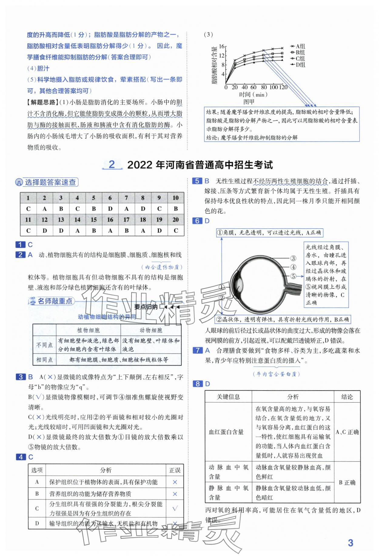 2024年金考卷45套汇编生物河南专版 第3页