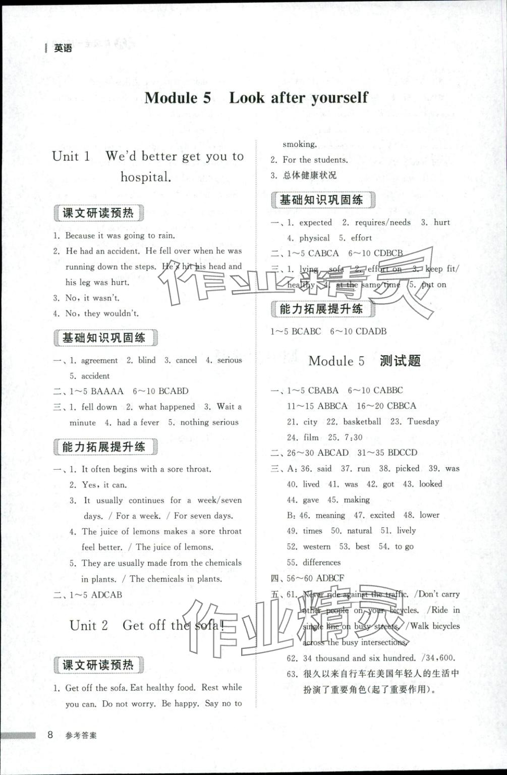 2025年导学与检测九年级英语全一册外研版2&nbsp;第8页