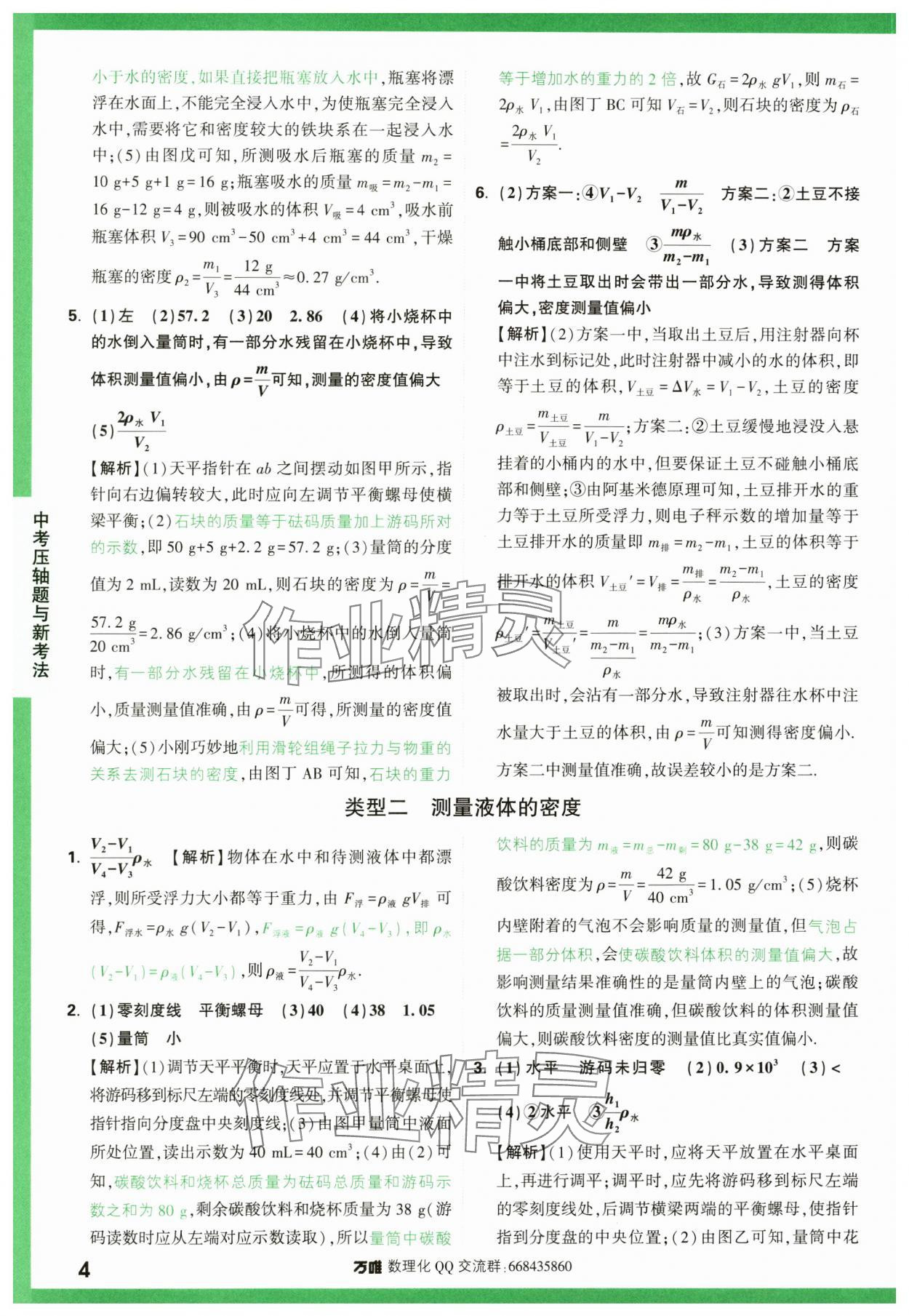 2024年萬唯中考壓軸題物理 第4頁