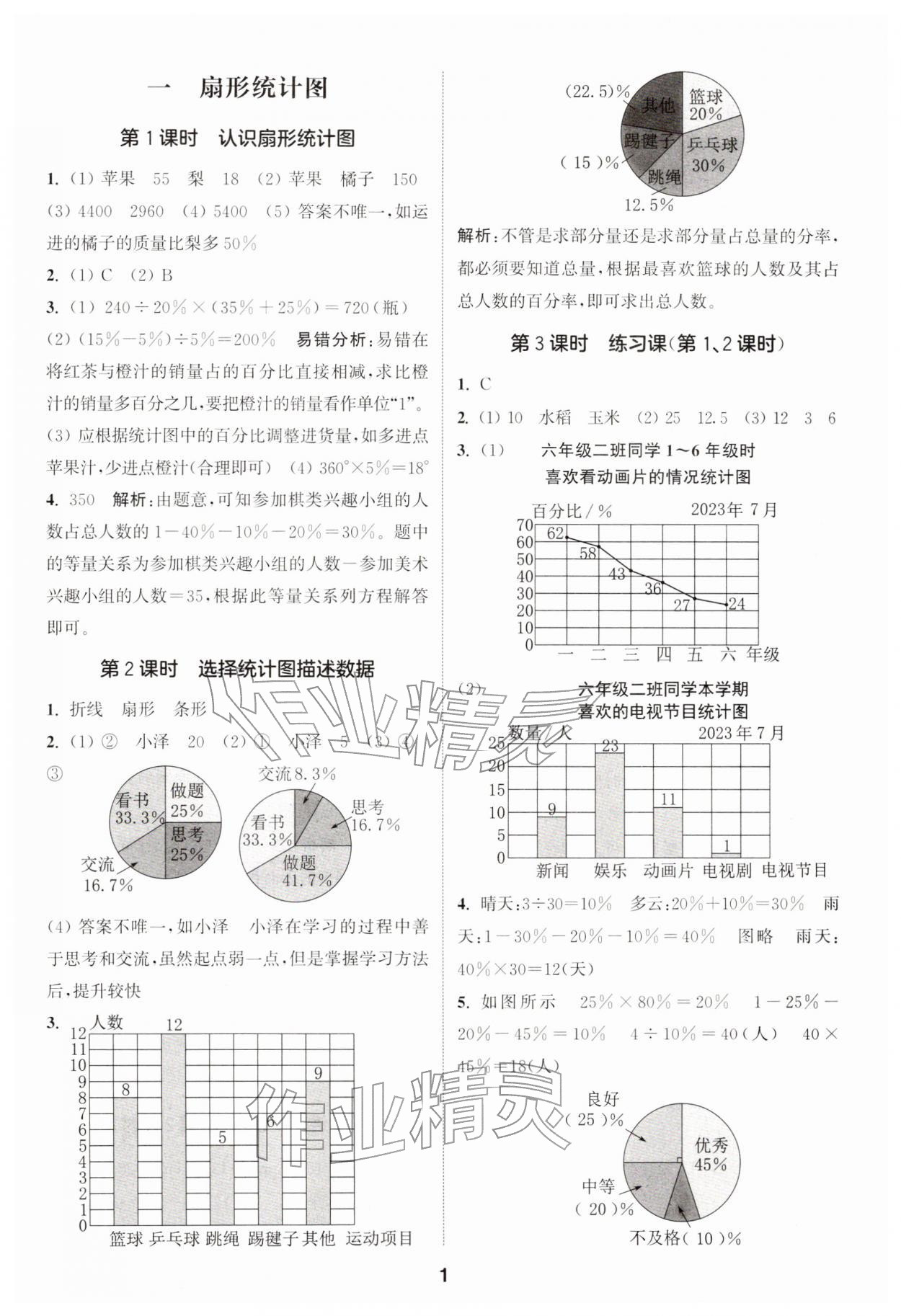 2026年通城学典课时作业本六年级数学下册苏教版&nbsp;第1页