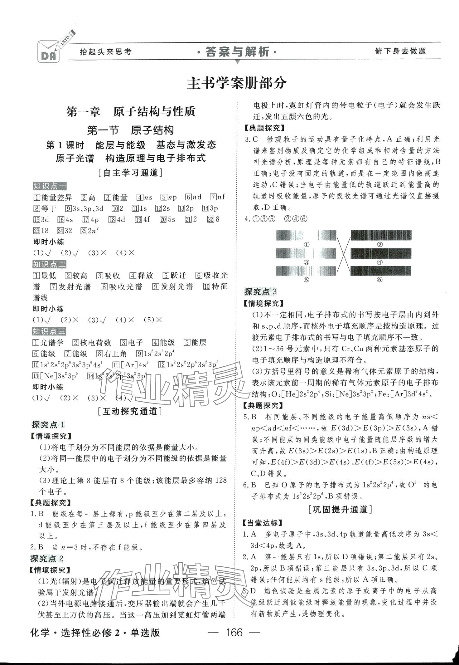 2024年綠色通道高中化學(xué)選擇性必修2衡水專版 第1頁