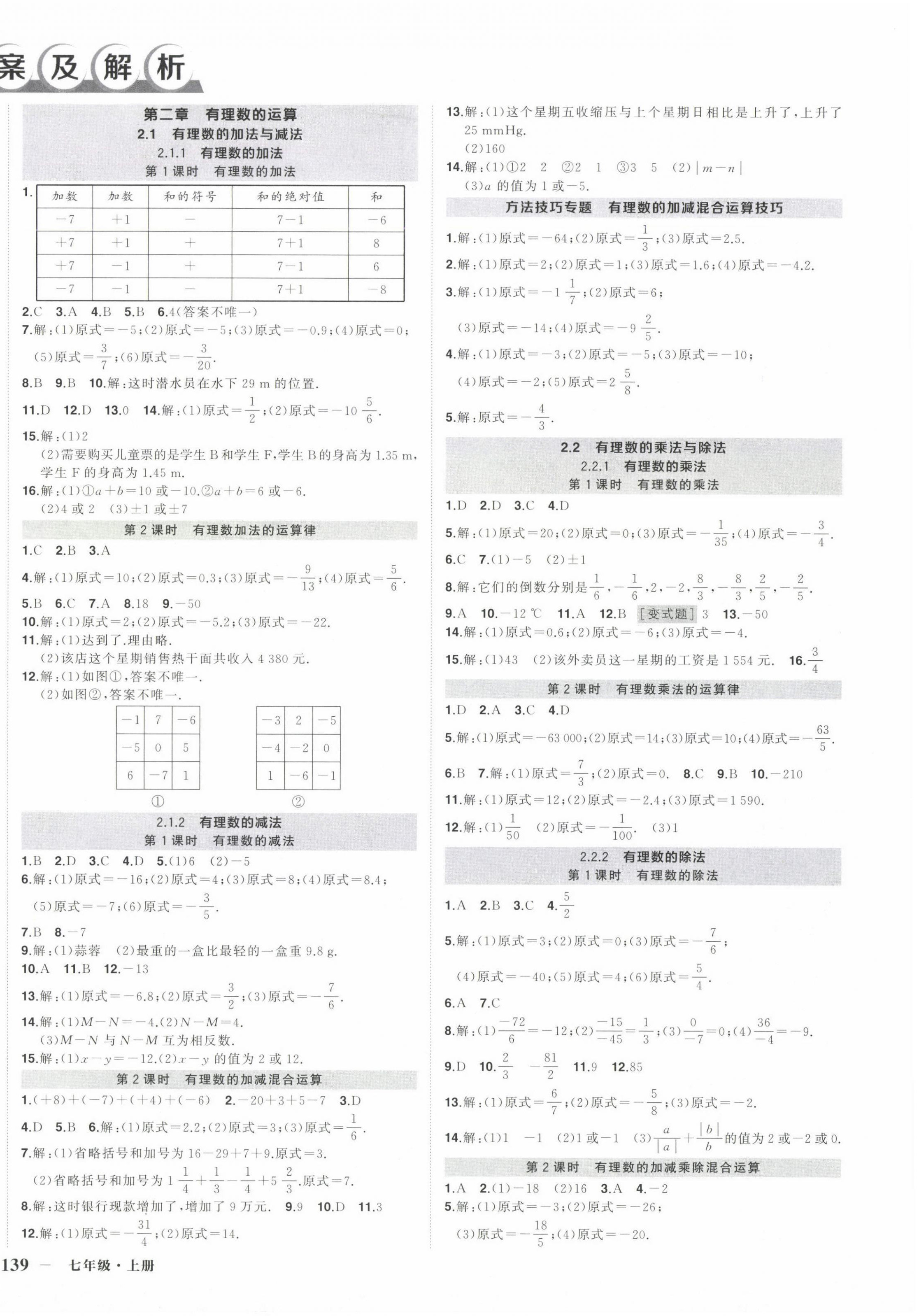 2024年?duì)钤刹怕穭?chuàng)優(yōu)作業(yè)七年級(jí)數(shù)學(xué)上冊(cè)人教版湖北專版 第2頁(yè)