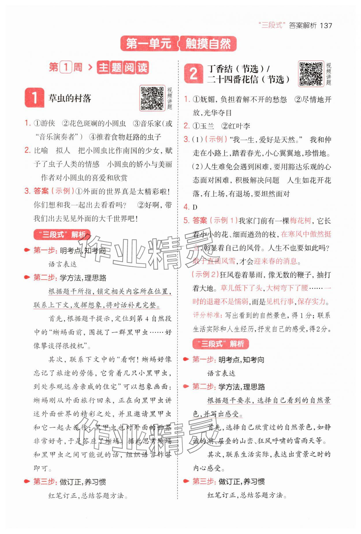 2025年一本阅读题六年级语文上册人教版浙江专版 第1页