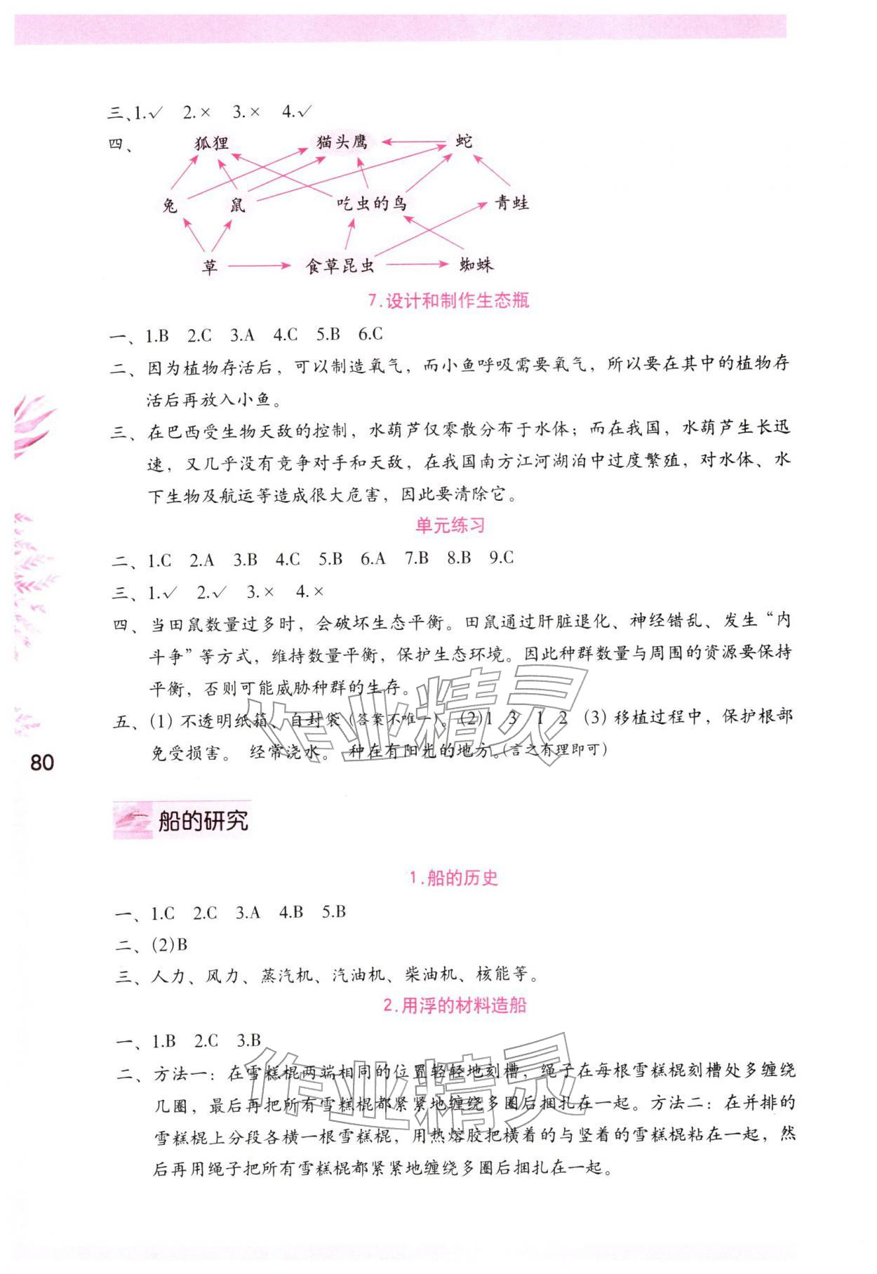 2026年学习与巩固五年级科学下册教科版&nbsp;第2页