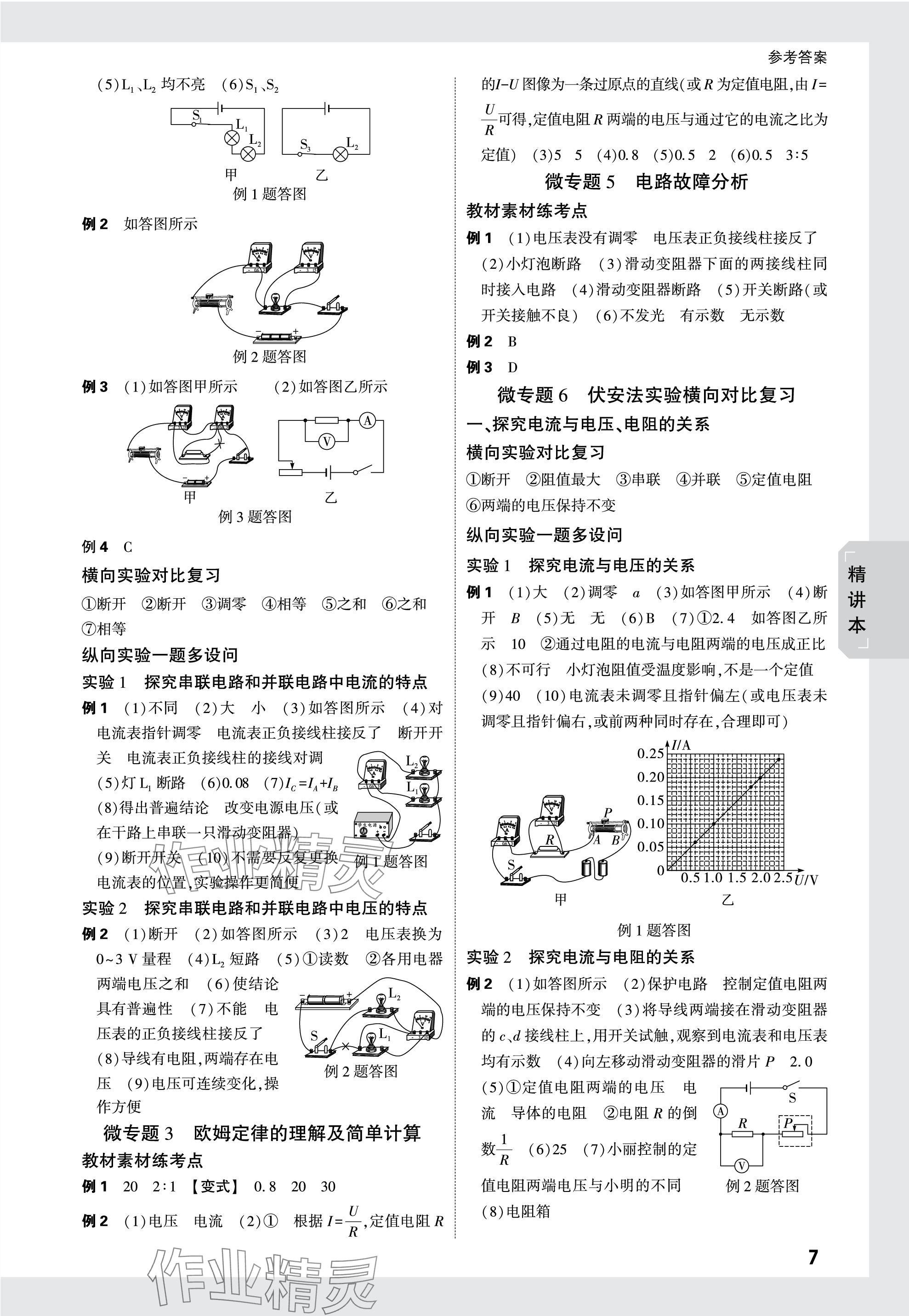 2024年萬唯中考試題研究物理青海專版 參考答案第7頁