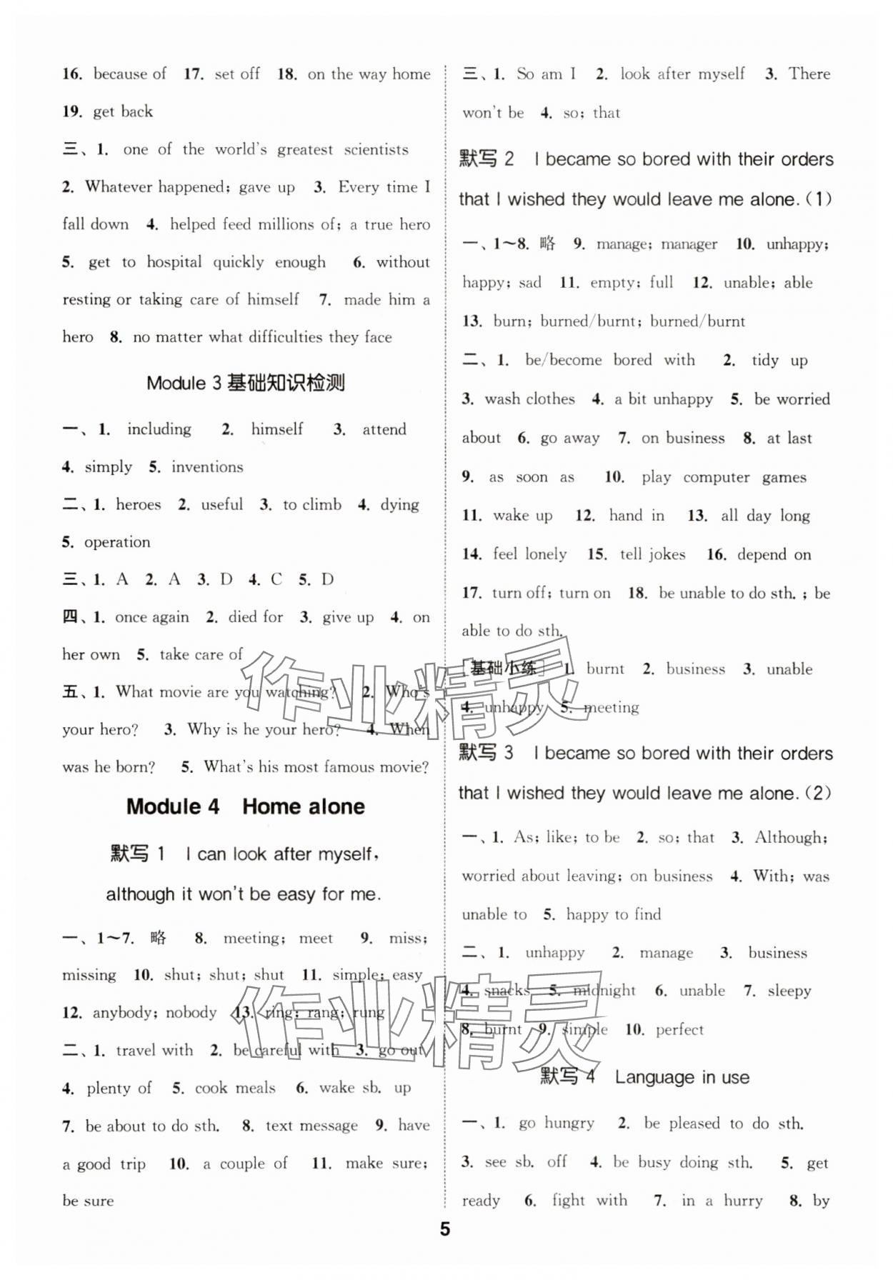 2025年默寫能手九年級英語全一冊外研版 第5頁