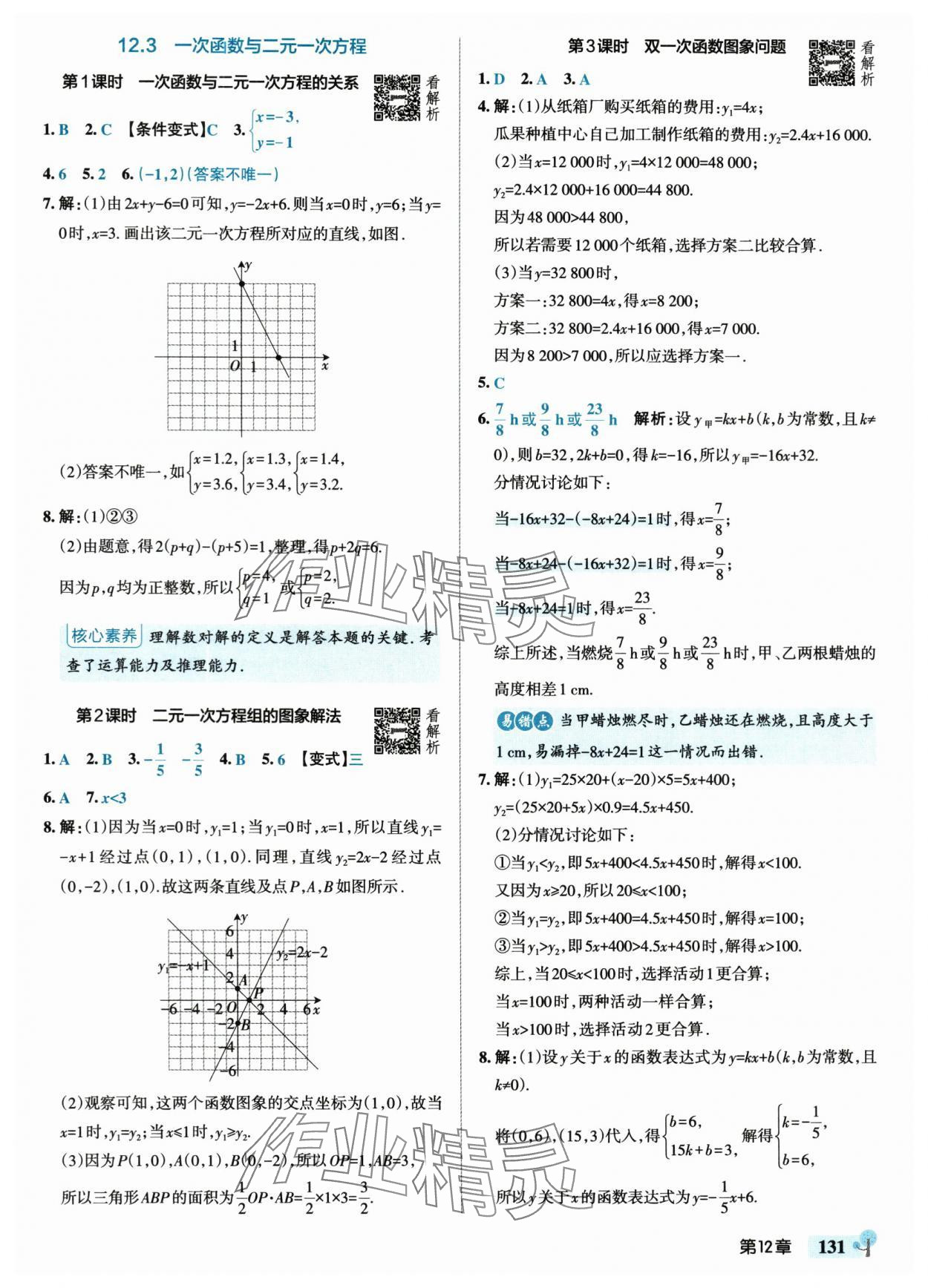 2025年绿卡初中创新题八年级数学上册沪科版安徽专版&nbsp;参考答案第9页