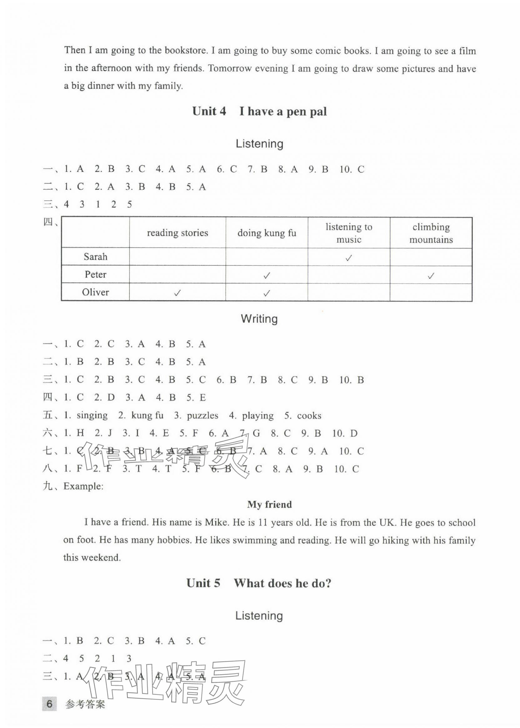 2024年鞏固與提高浙江教育出版社六年級(jí)英語(yǔ)上冊(cè)人教版 參考答案第3頁(yè)