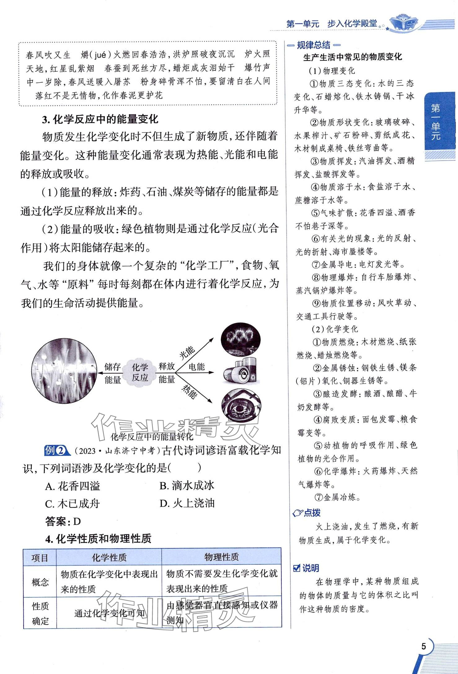 2025年教材課本八年級化學全一冊魯教版五四制 第5頁