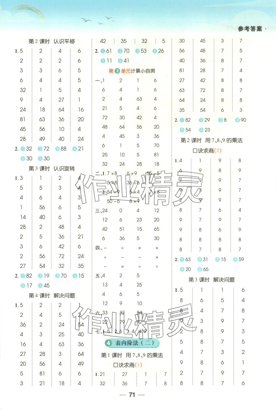 2025年跳跳熊预习日日清二年级数学下册人教版&nbsp;第3页