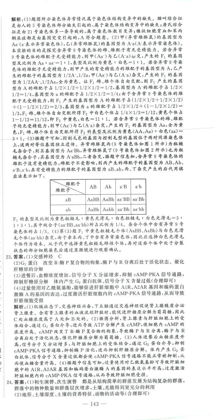 2024年高考模擬試題匯編高中生物 第15頁(yè)