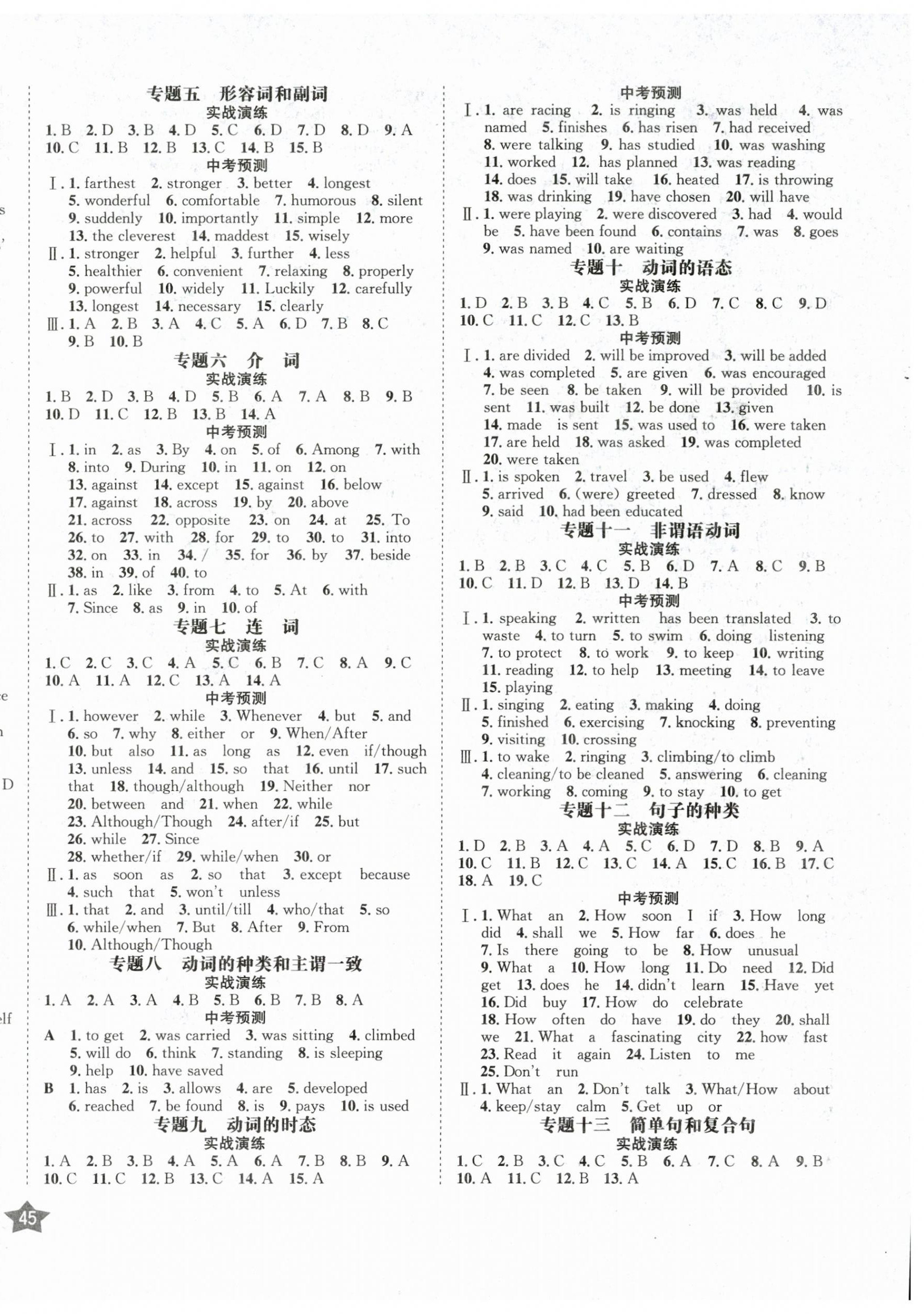 2026年决胜中考英语南充专版&nbsp;第10页