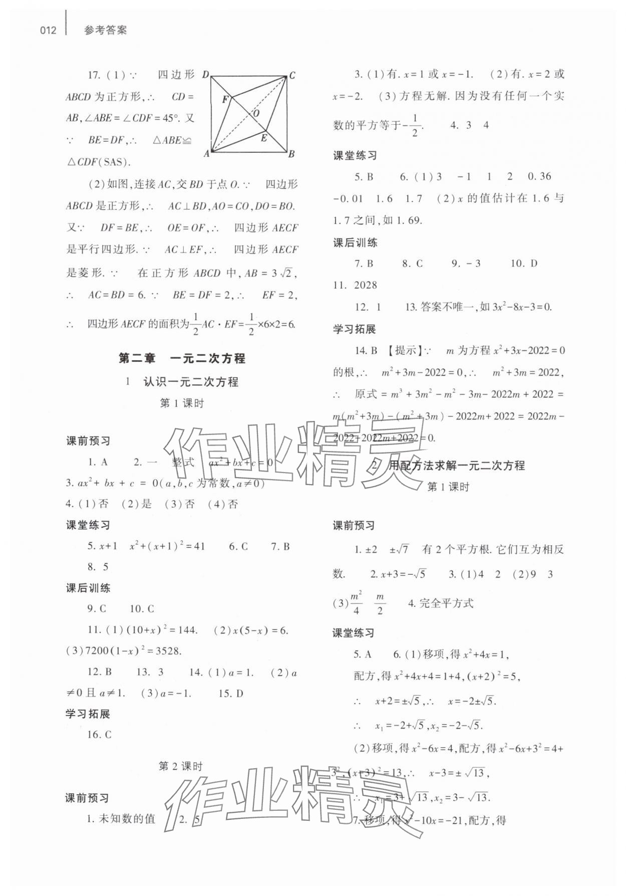 2025年基礎(chǔ)訓(xùn)練大象出版社九年級(jí)數(shù)學(xué)全一冊(cè)北師大版 第12頁(yè)