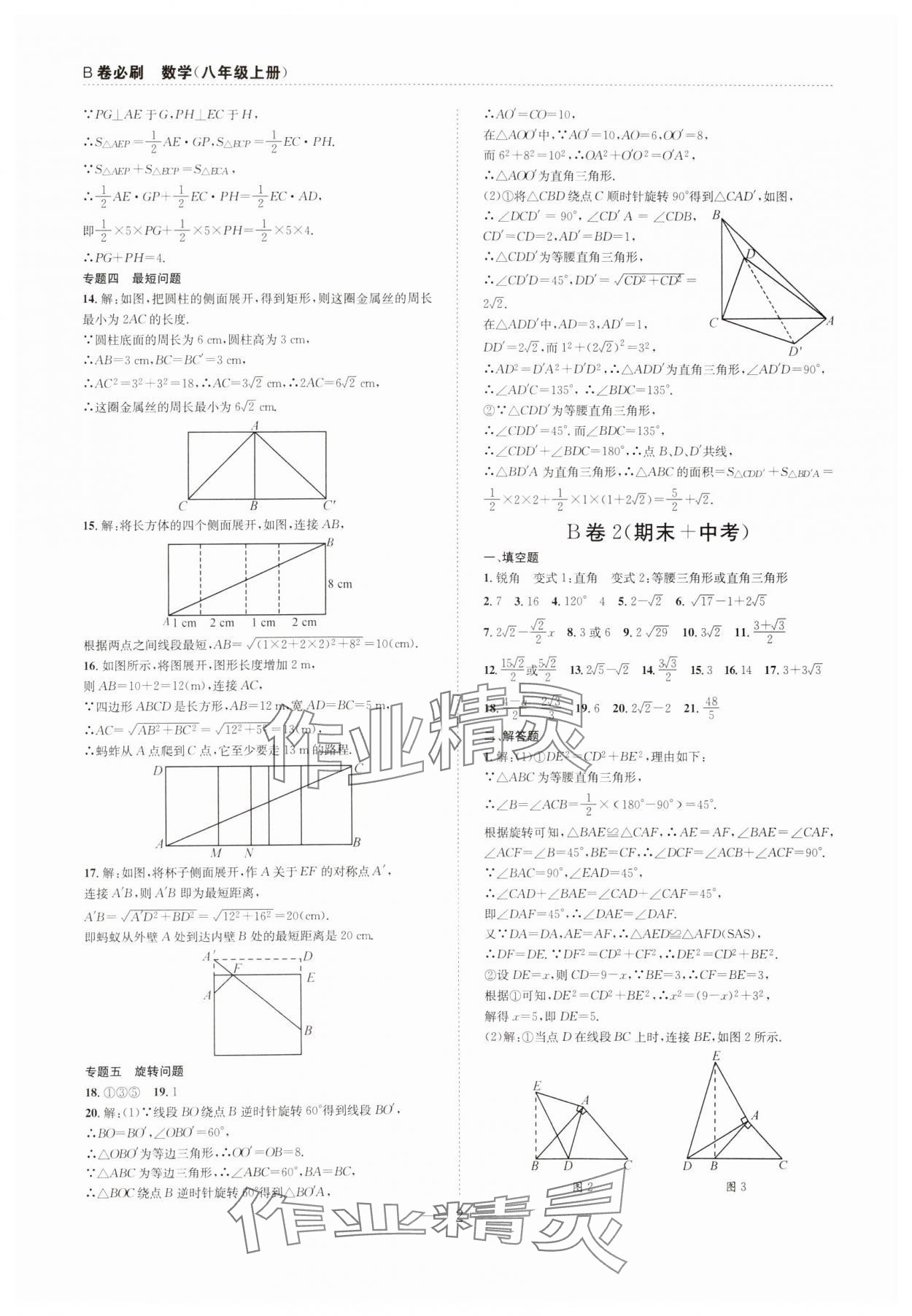 2024年B卷必刷八年级数学上册北师大版 第2页