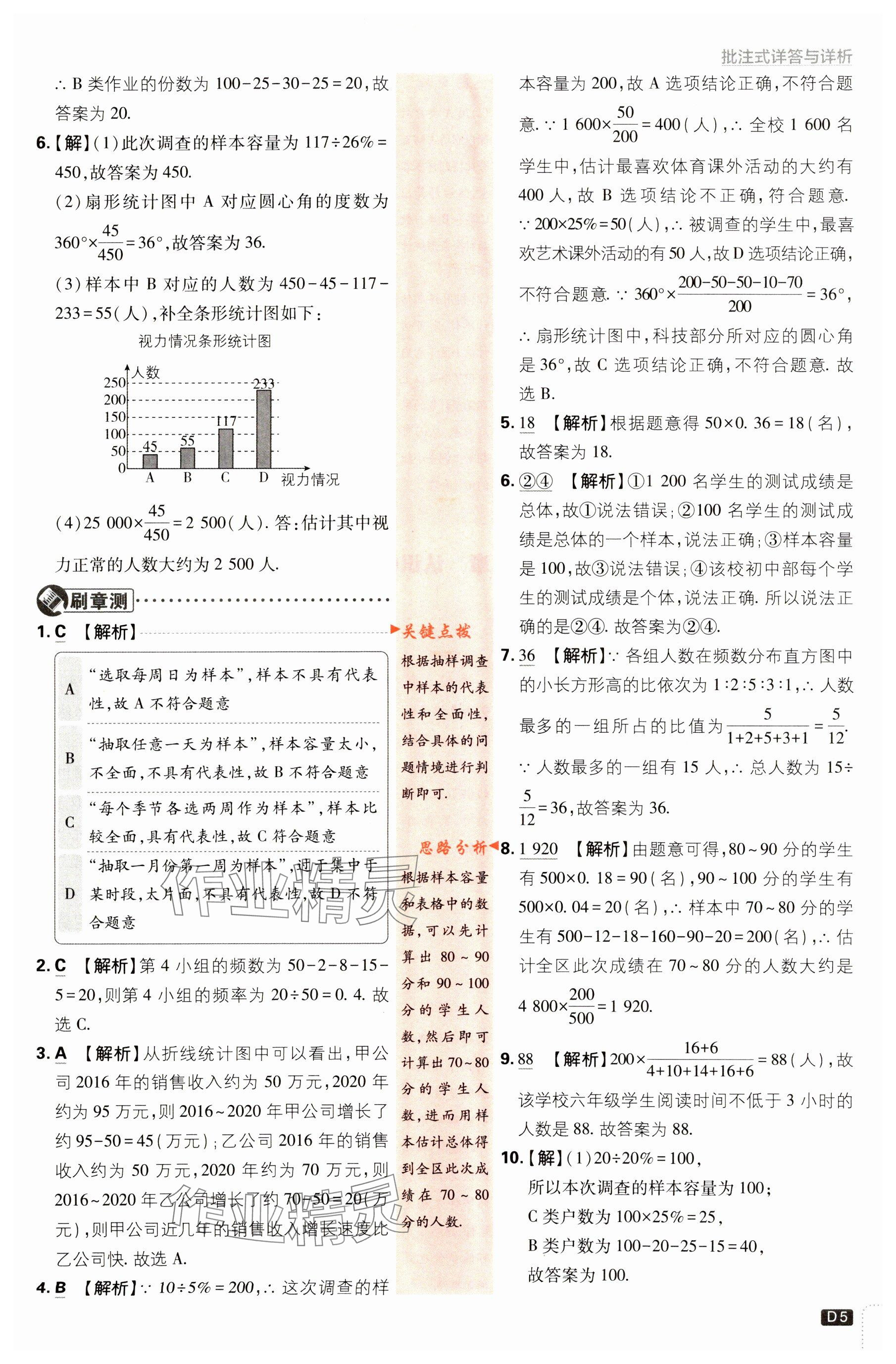 2024年初中必刷題八年級數(shù)學下冊蘇科版 參考答案第5頁