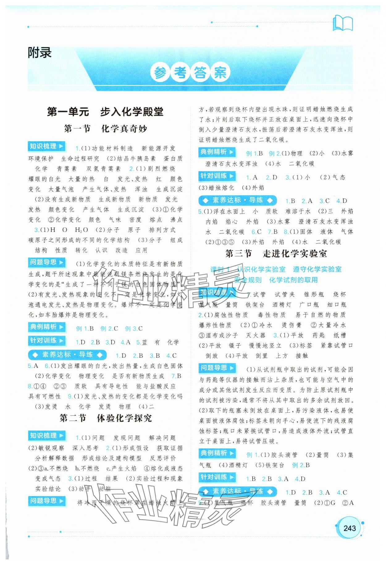 2025年新课程学习与测评同步学习九年级化学全一册鲁教版 第1页