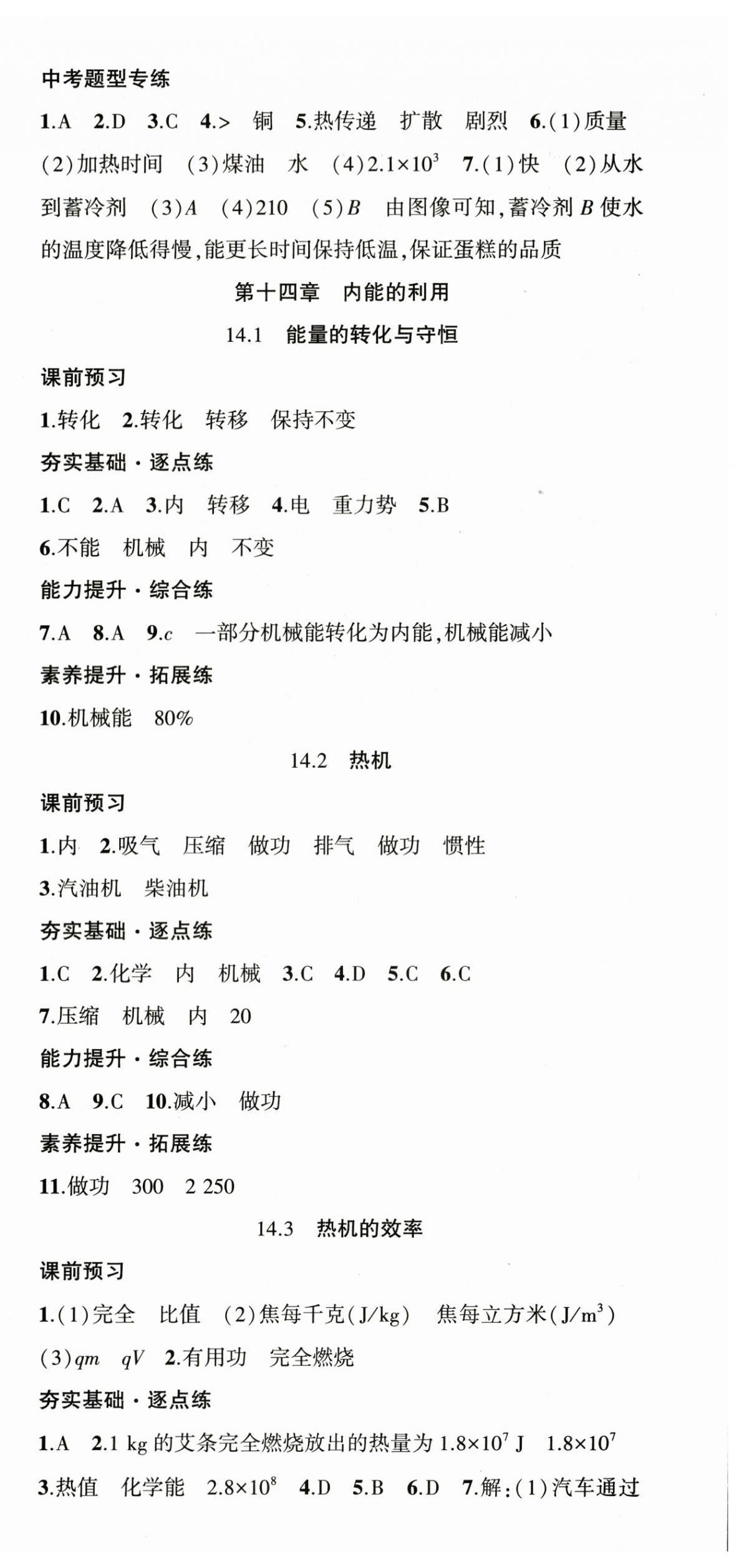 2025年原创新课堂九年级物理全一册人教版深圳专版 第3页