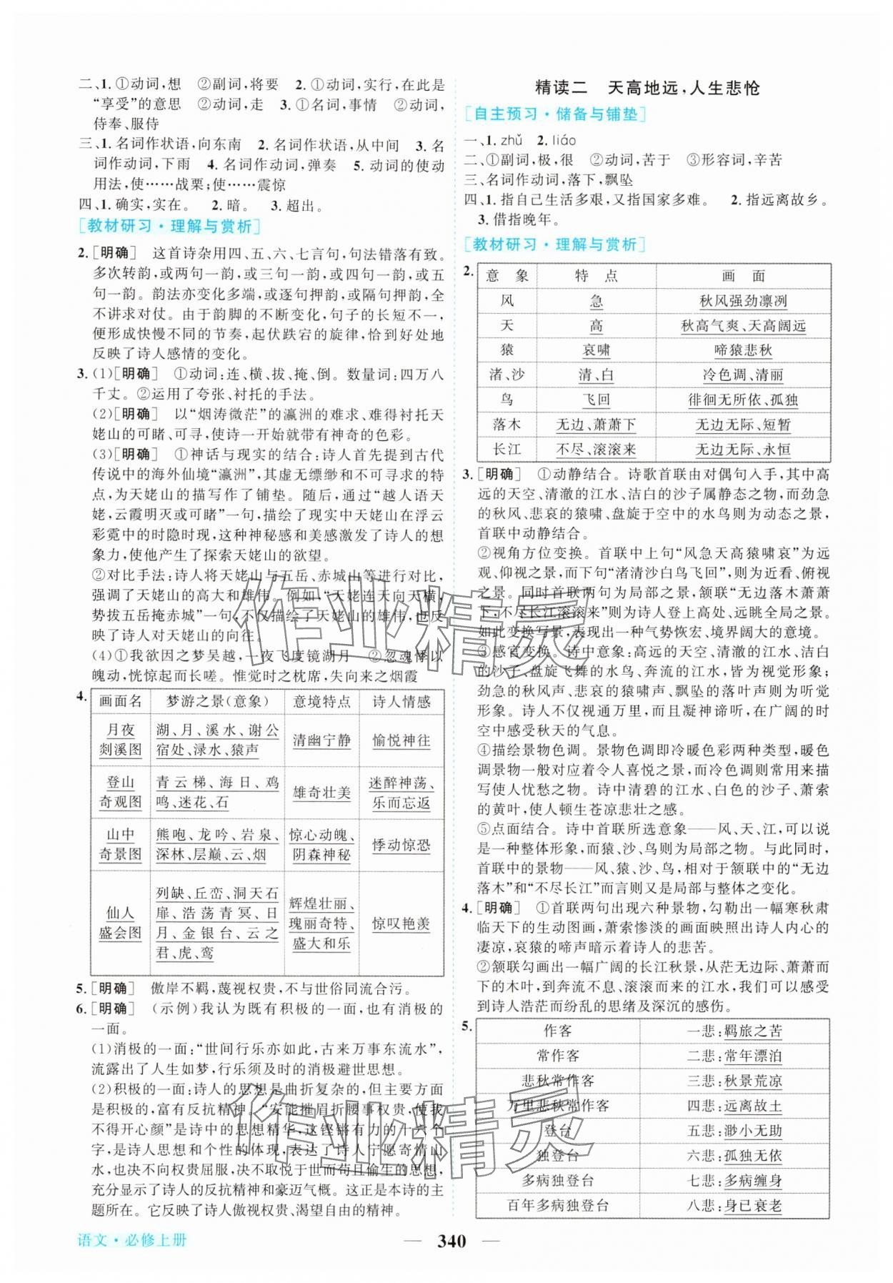 2025年新坐标同步练习高中语文必修上册人教版 第10页