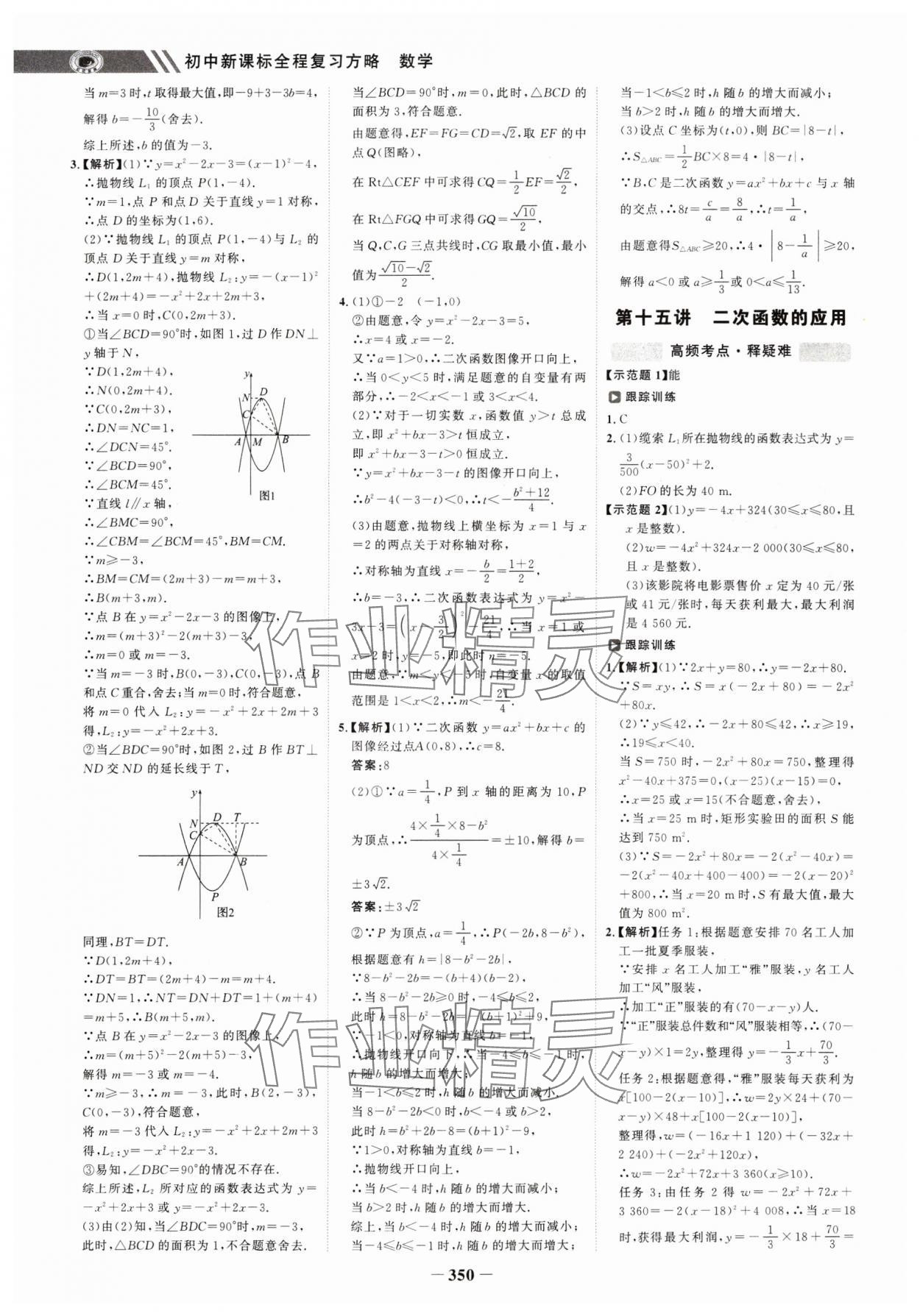 2025年世紀(jì)金榜初中全程復(fù)習(xí)方略數(shù)學(xué)江蘇專版 參考答案第9頁