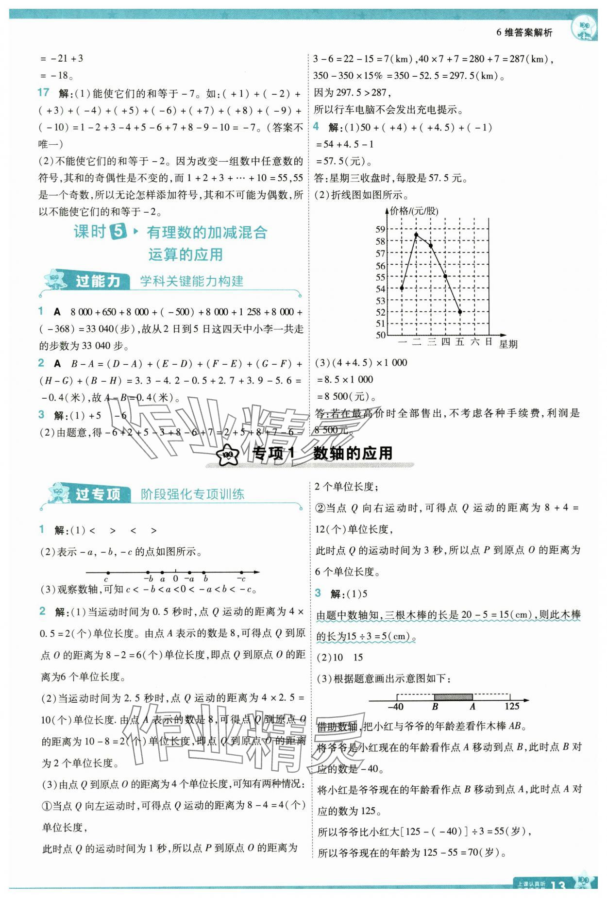 2024年一遍過(guò)七年級(jí)數(shù)學(xué)上冊(cè)北師大版 參考答案第13頁(yè)