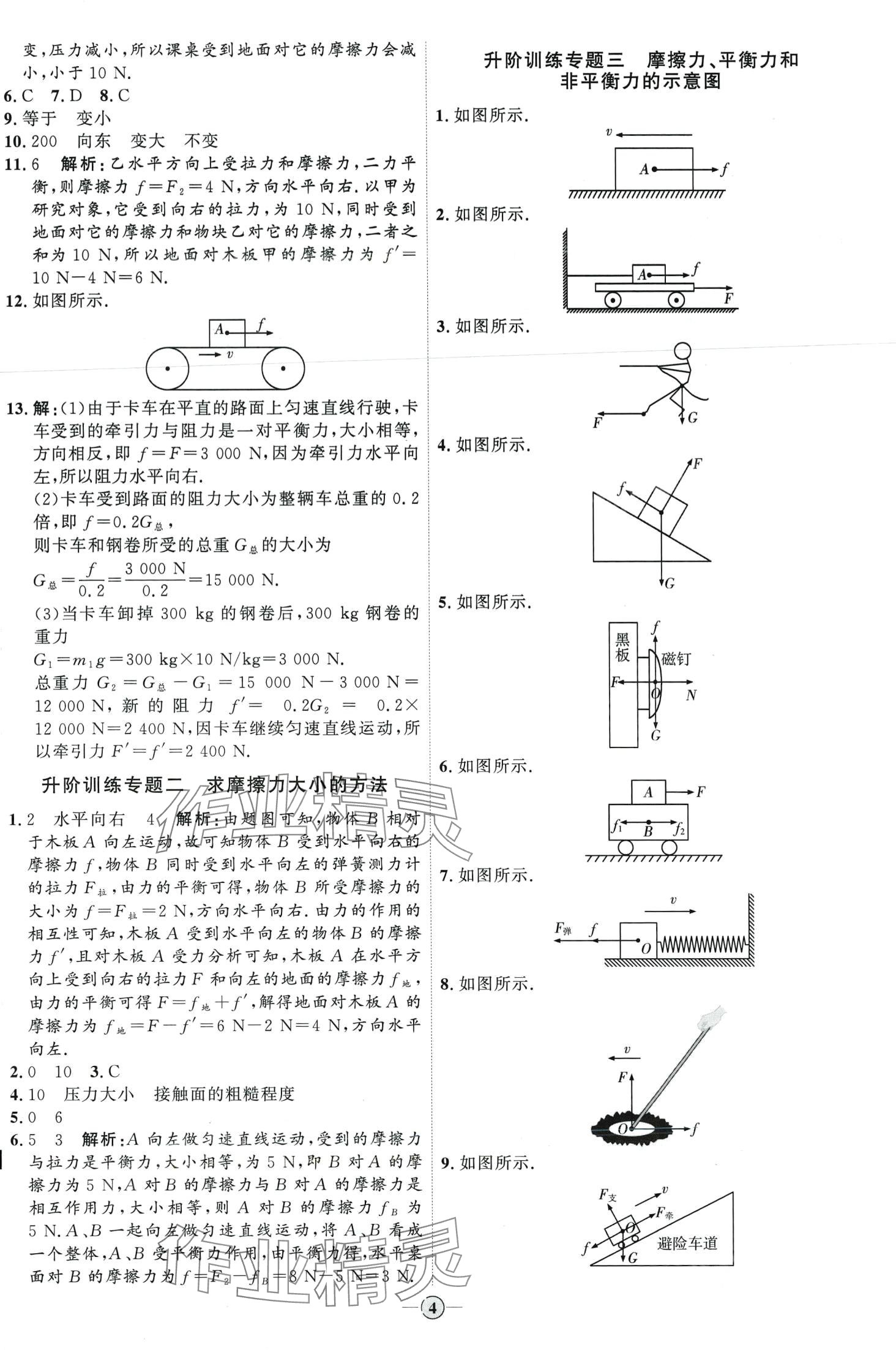 2024年优加学案课时通八年级物理下册人教版 第4页