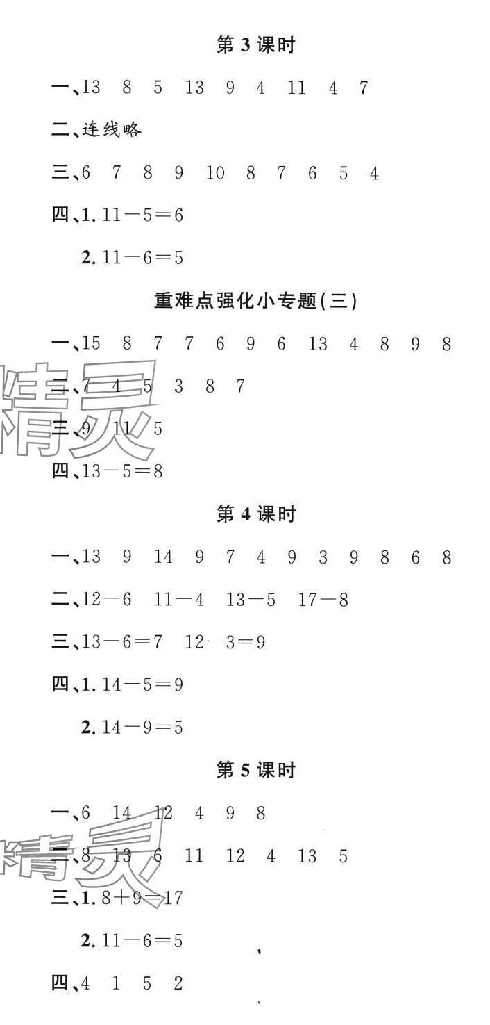 2024年名校課堂一年級(jí)數(shù)學(xué)下冊(cè)蘇教版2 第2頁(yè)