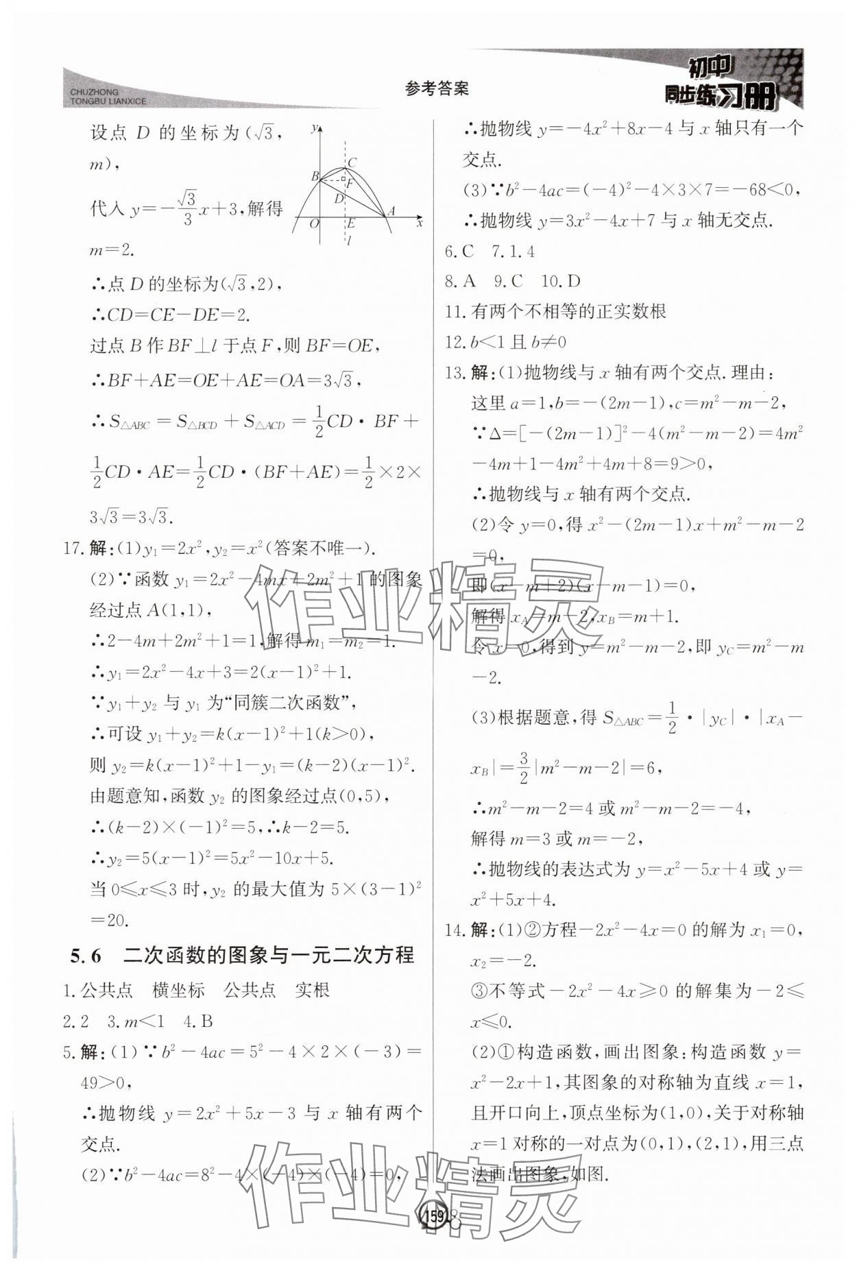 2025年同步練習(xí)冊(cè)北京教育出版社九年級(jí)數(shù)學(xué)下冊(cè)青島版 第13頁(yè)