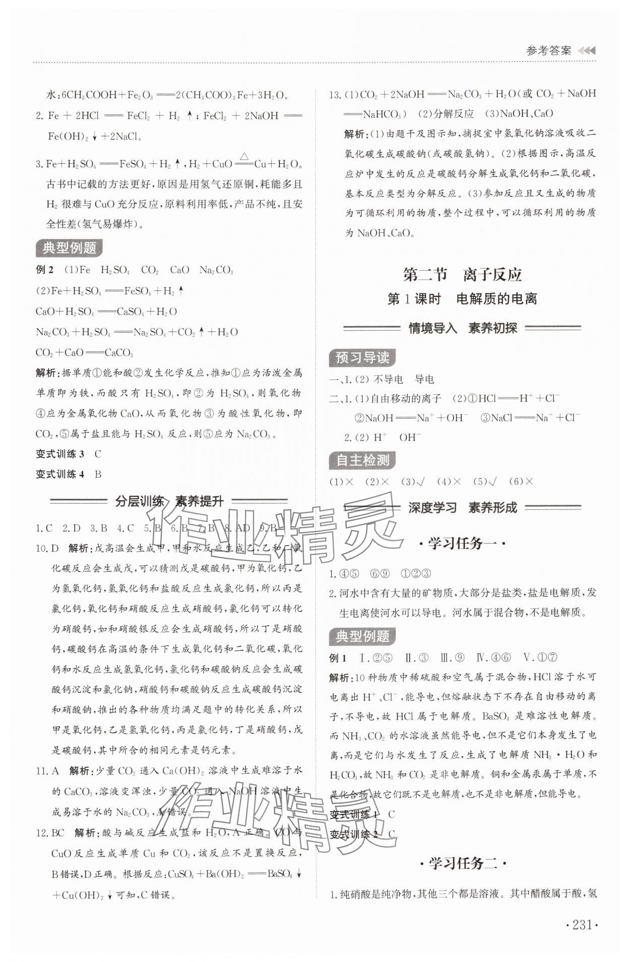 2025年同步練習冊山東科學技術出版社高中化學必修第一冊人教版 第3頁